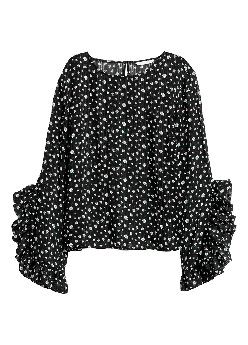 Чорно-біла демісезонна блузка H&M