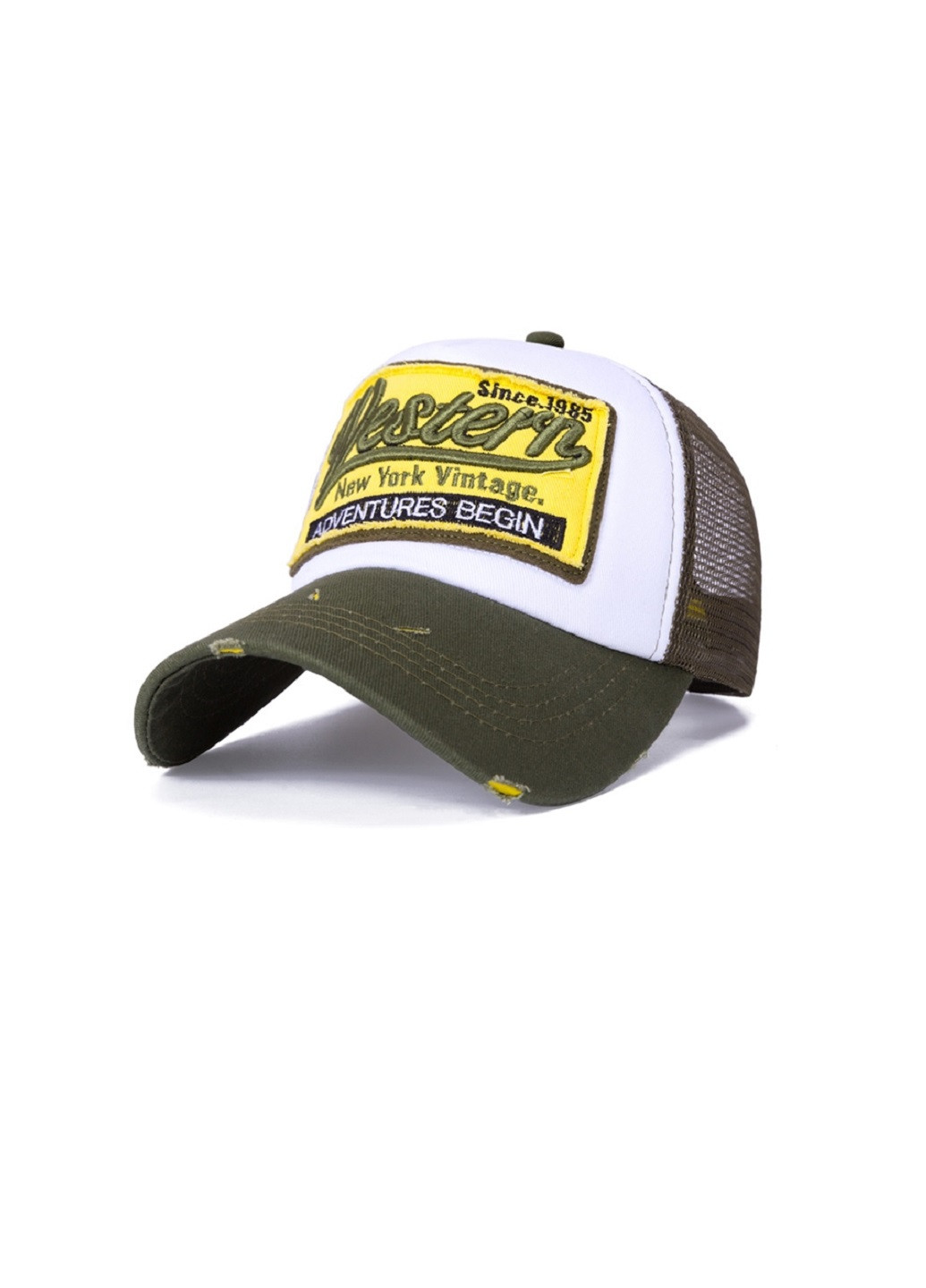 Кепка тракер Western с сеточкой унисекс Черный NoName (250447313)