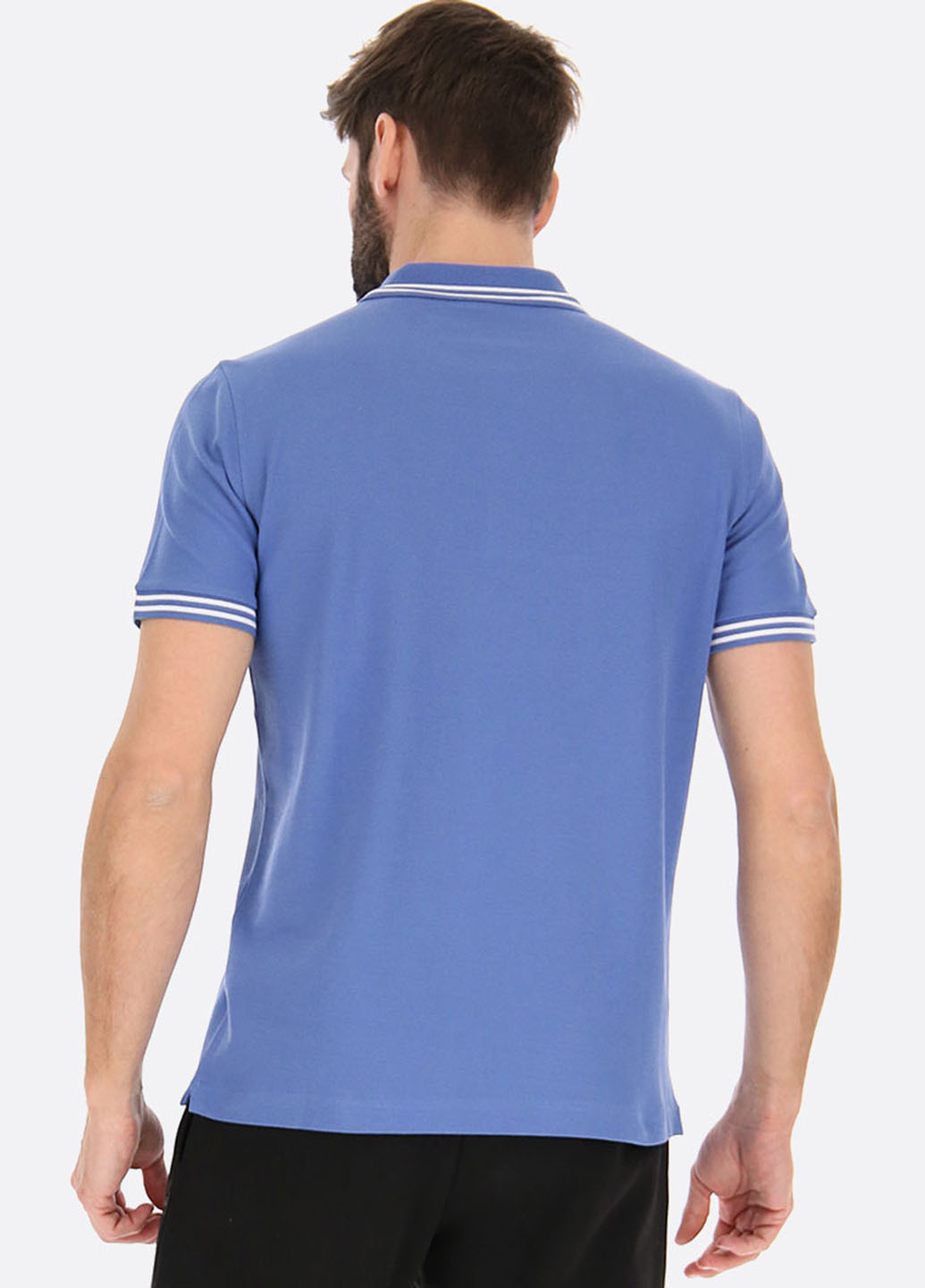 Синяя футболка-поло для мужчин Lotto однотонная