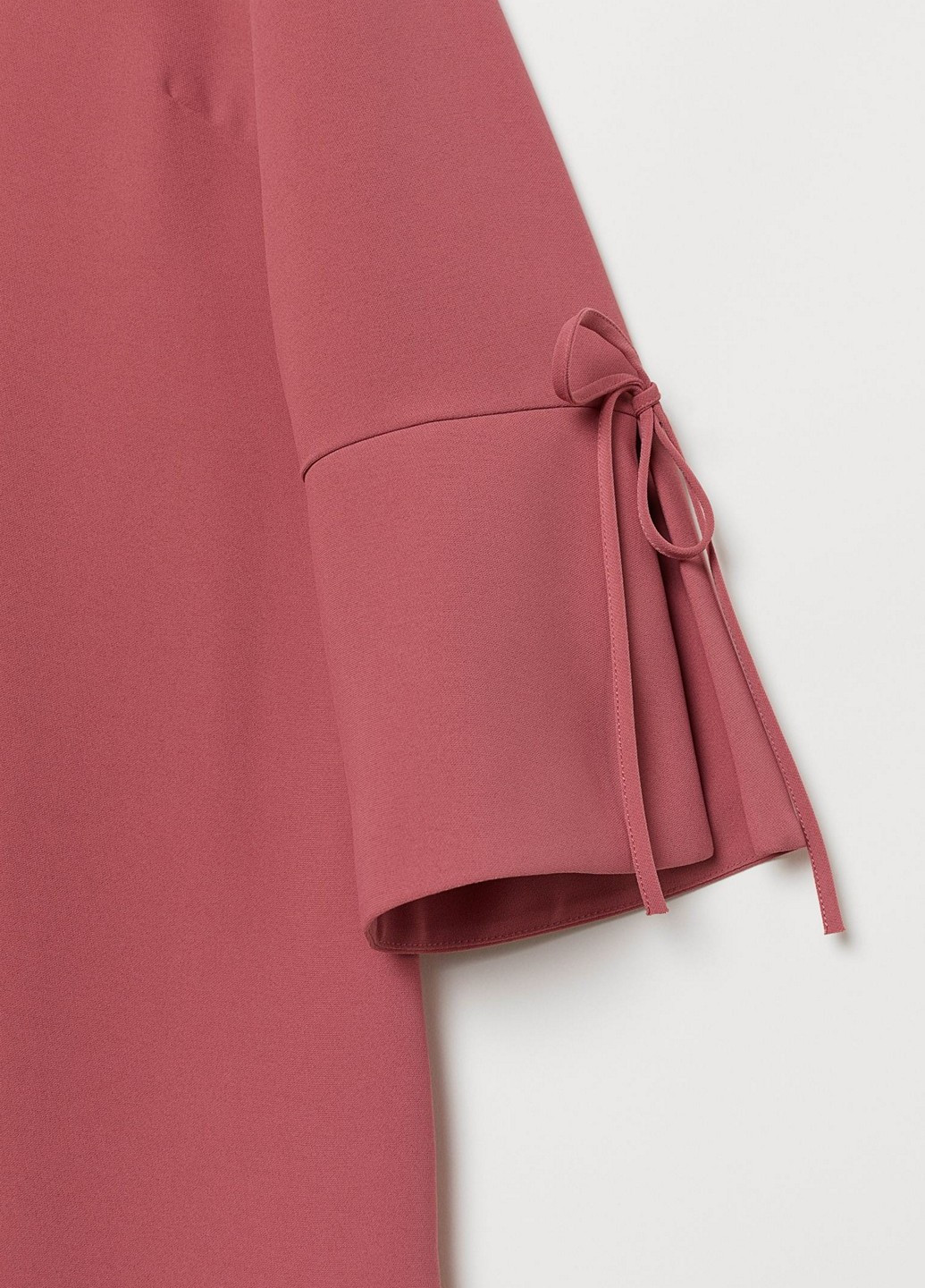 Темно-розовое кэжуал платье H&M однотонное