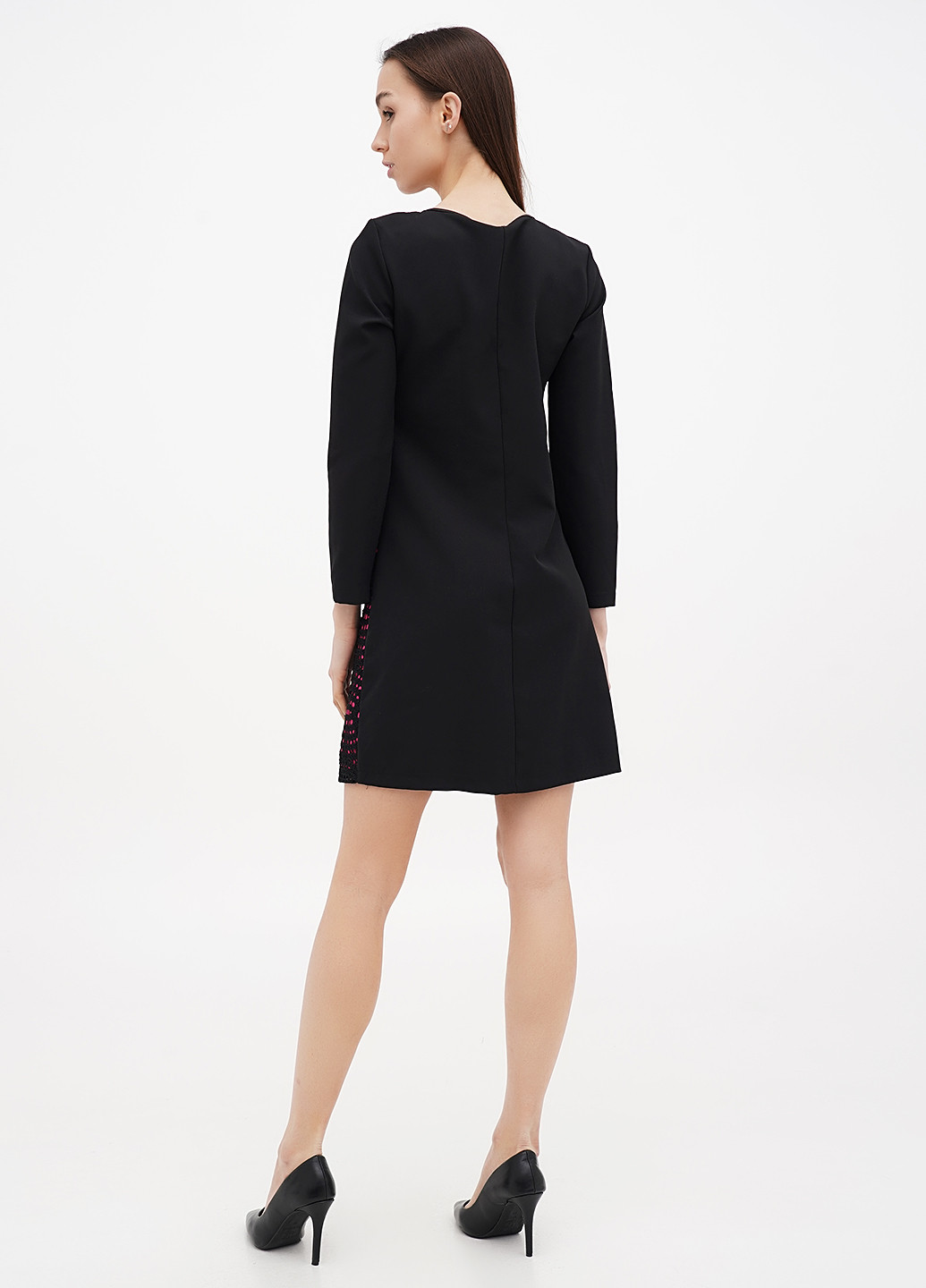 Чорна кежуал сукня а-силует Sassofono однотонна