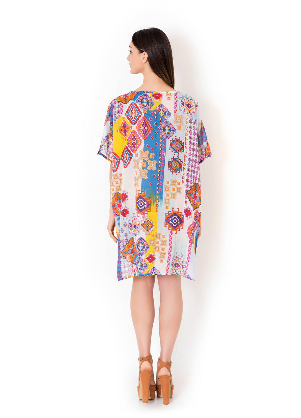 Комбінована пляжна сукня Iconique з абстрактним візерунком