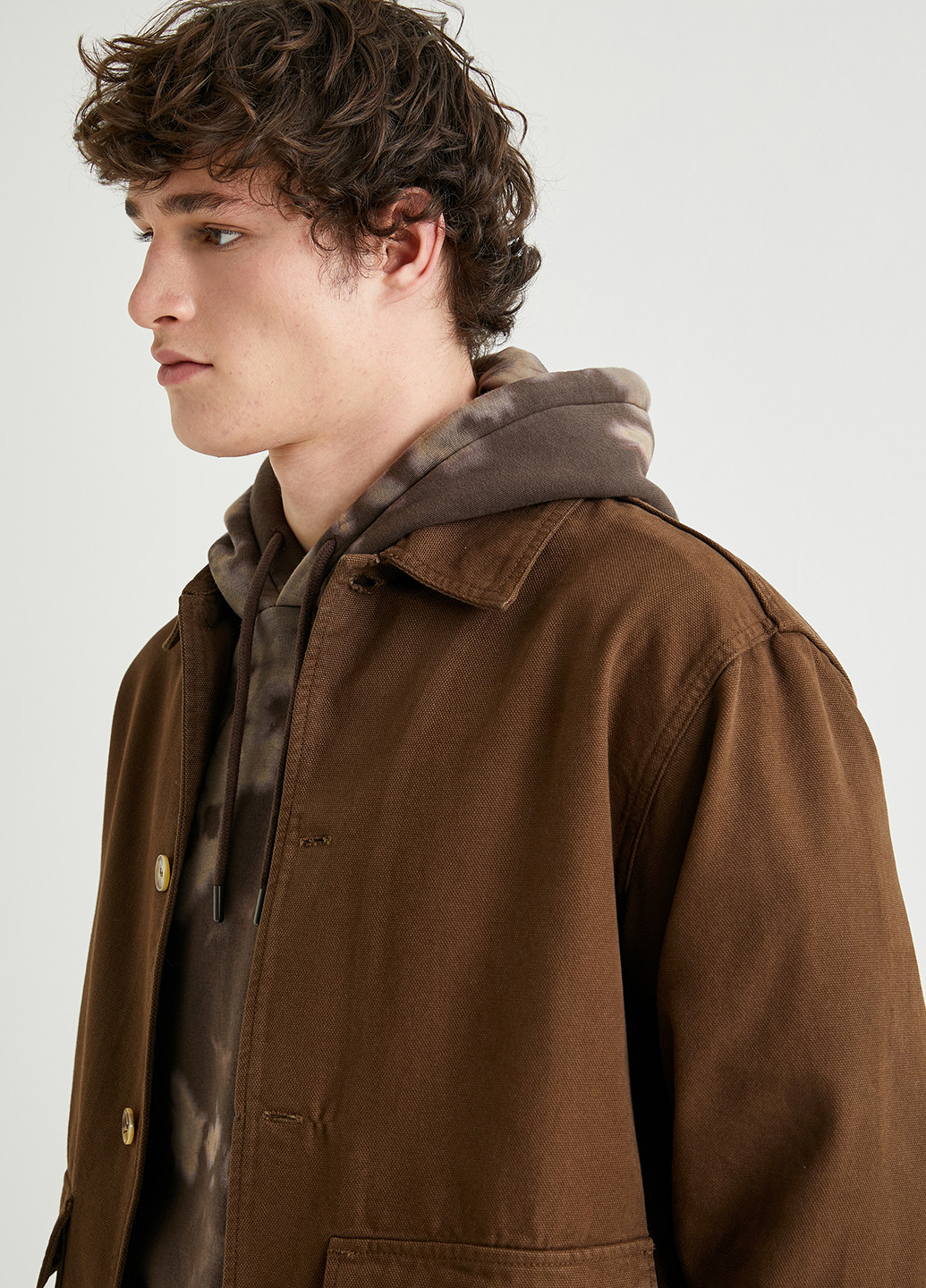 Темно-коричнева демісезонна куртка KOTON