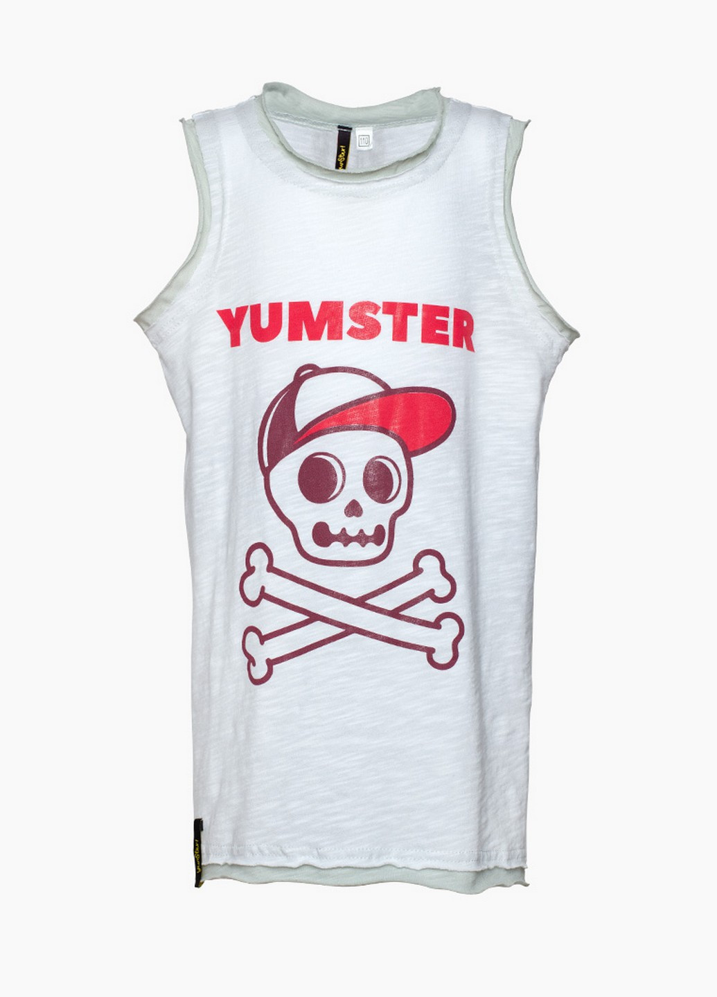Біла літня футболка Yumster Skull