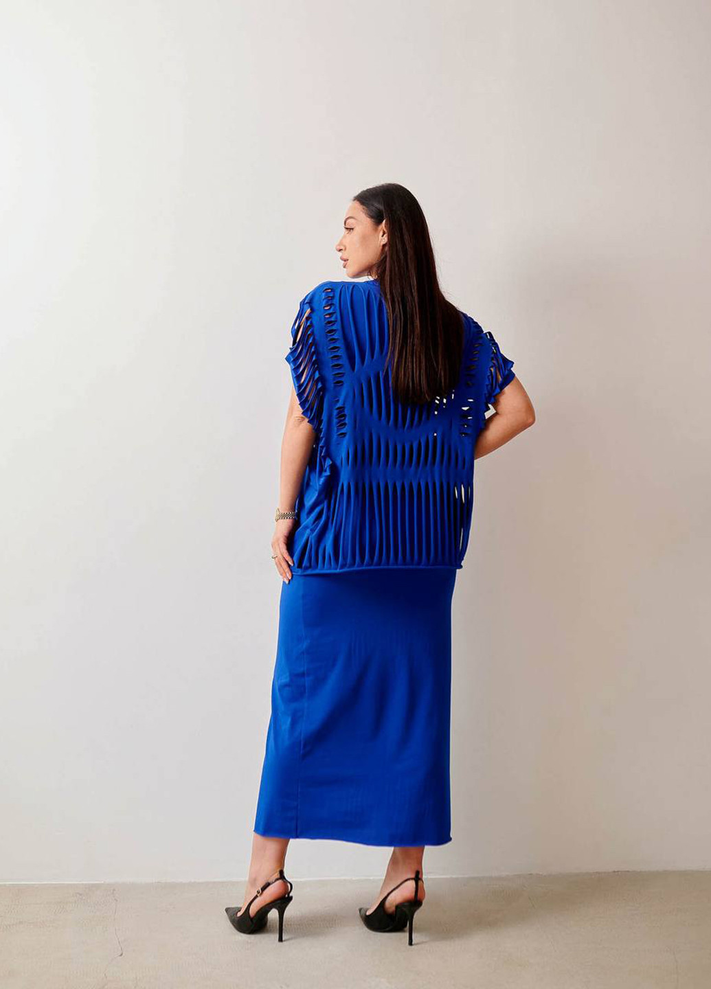 Синя кежуал сукня LibeAmore однотонна