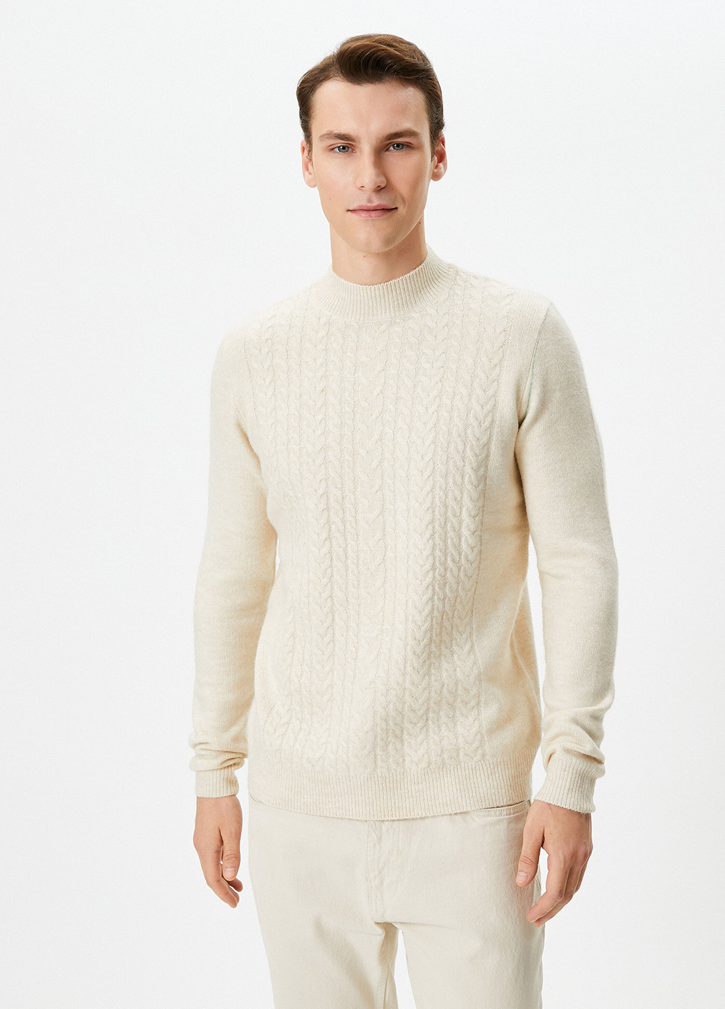 Светло-бежевый демисезонный свитер KOTON