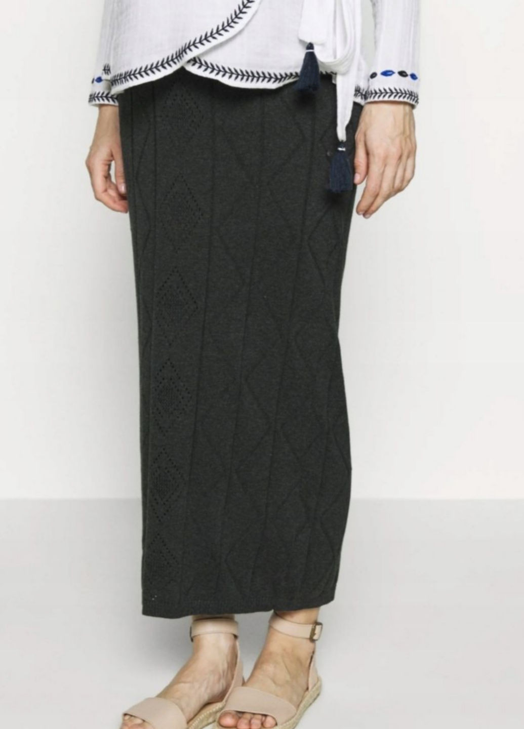 Темно-серая кэжуал с геометрическим узором юбка Glamorous карандаш