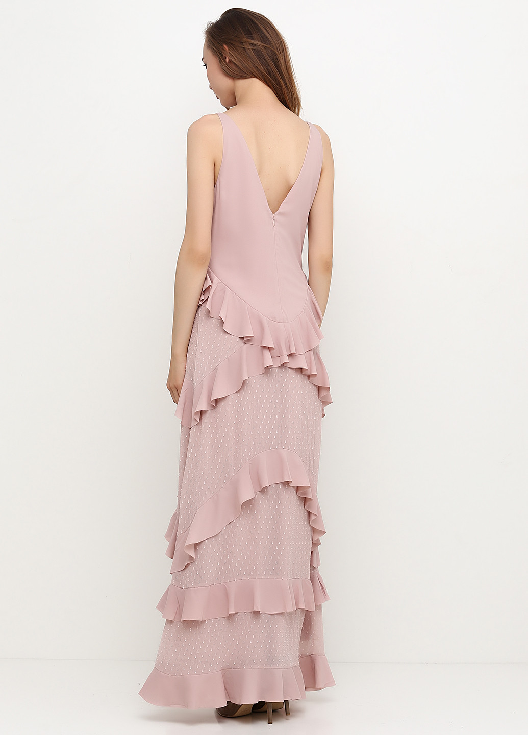 Рожева вечірня платье H&M однотонна