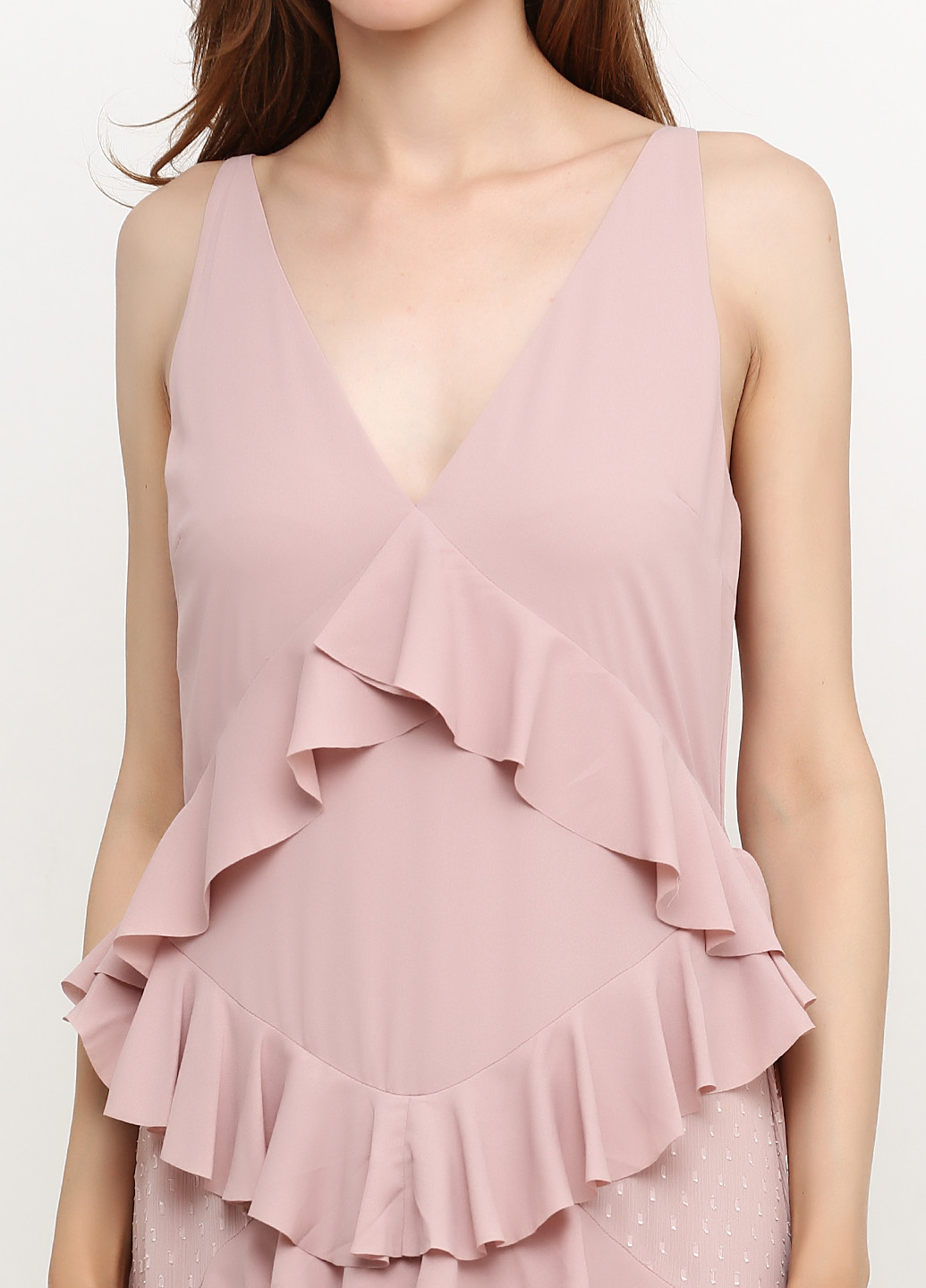 Рожева вечірня платье H&M однотонна