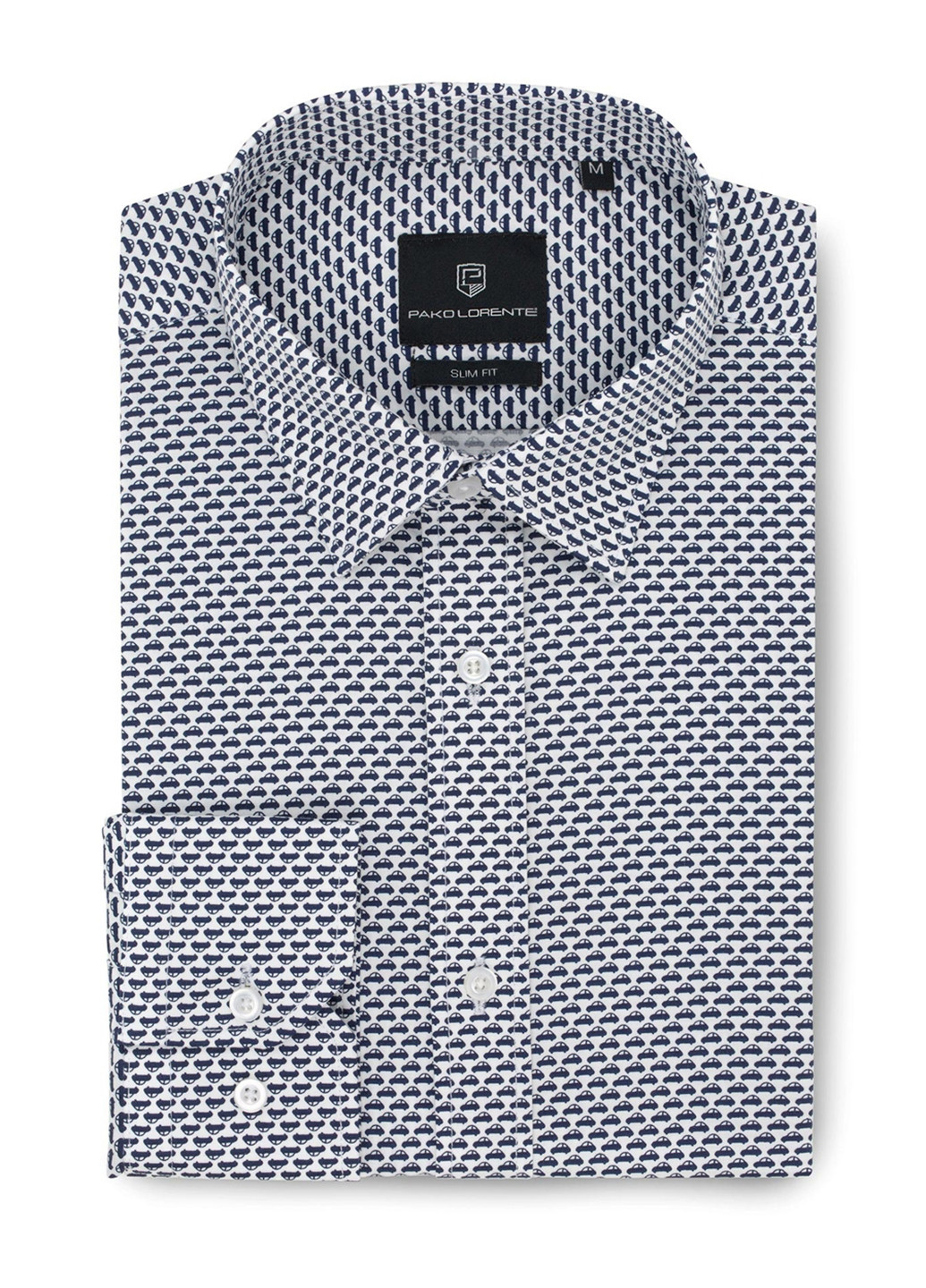 Голубой кэжуал рубашка с геометрическим узором Pako Lorente
