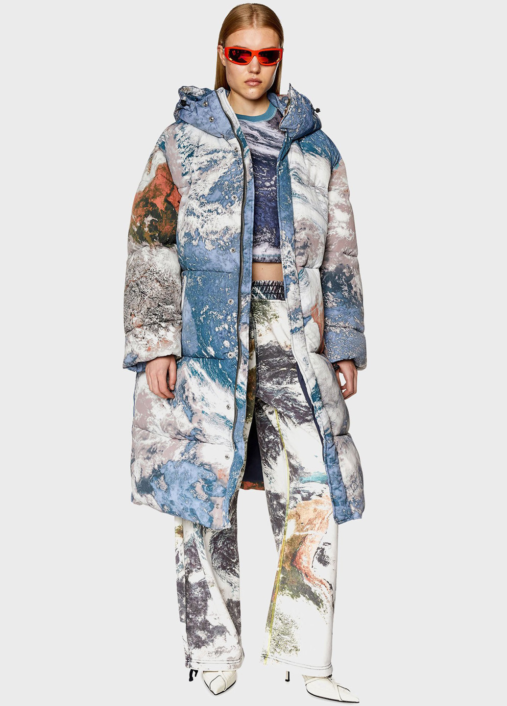 Синяя зимняя куртка Diesel