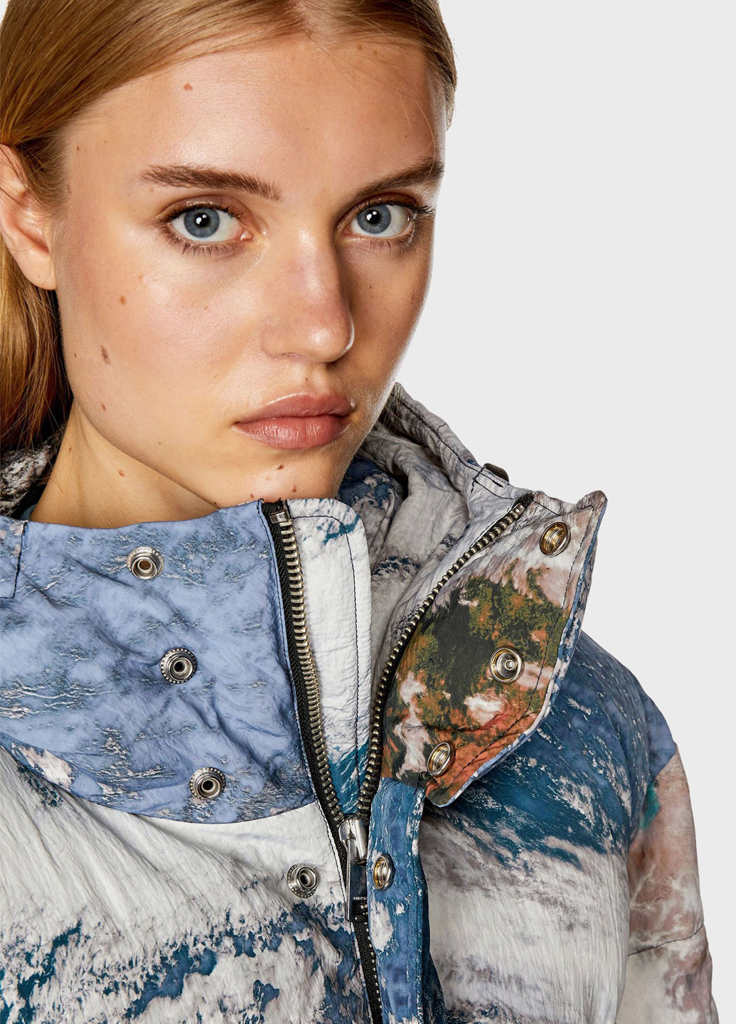 Синяя зимняя куртка Diesel