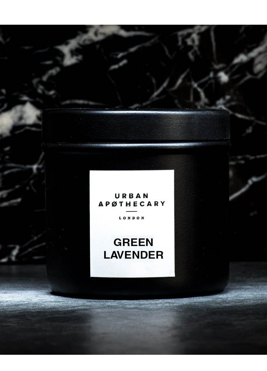 Ароматическая travel свеча из натурального воска Green lavender 175 г (UALWGLC175) Urban Apothecary (227516004)