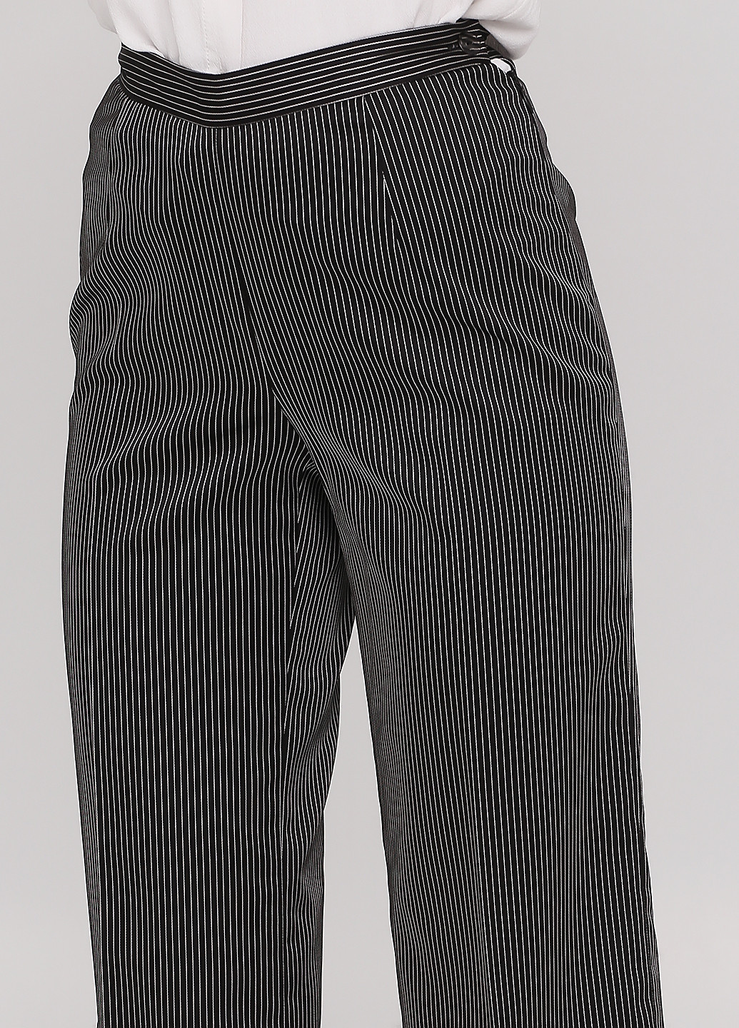 Черные классические демисезонные прямые брюки Petro Soroka