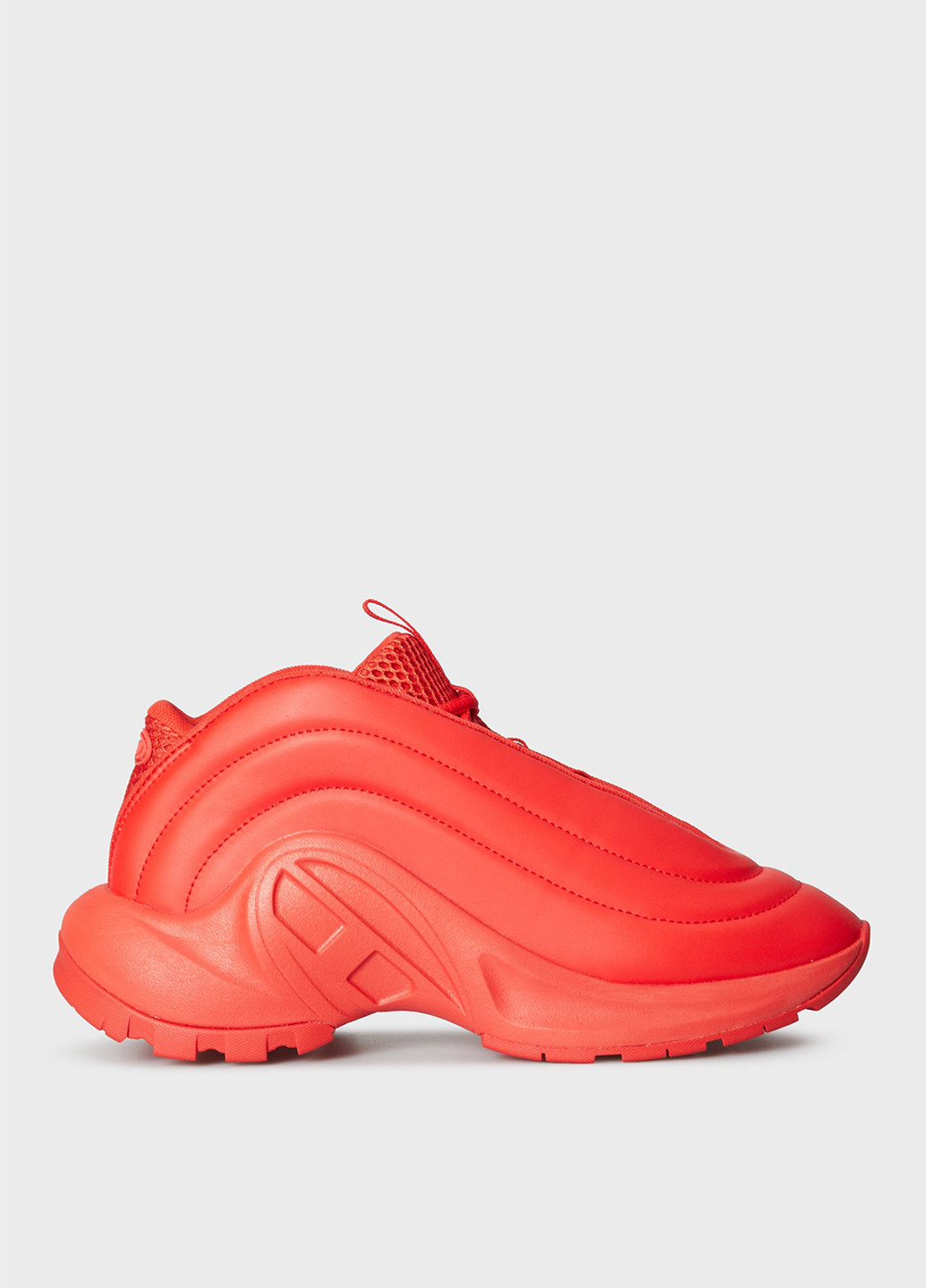 Оранжево-красные всесезонные кроссовки Diesel