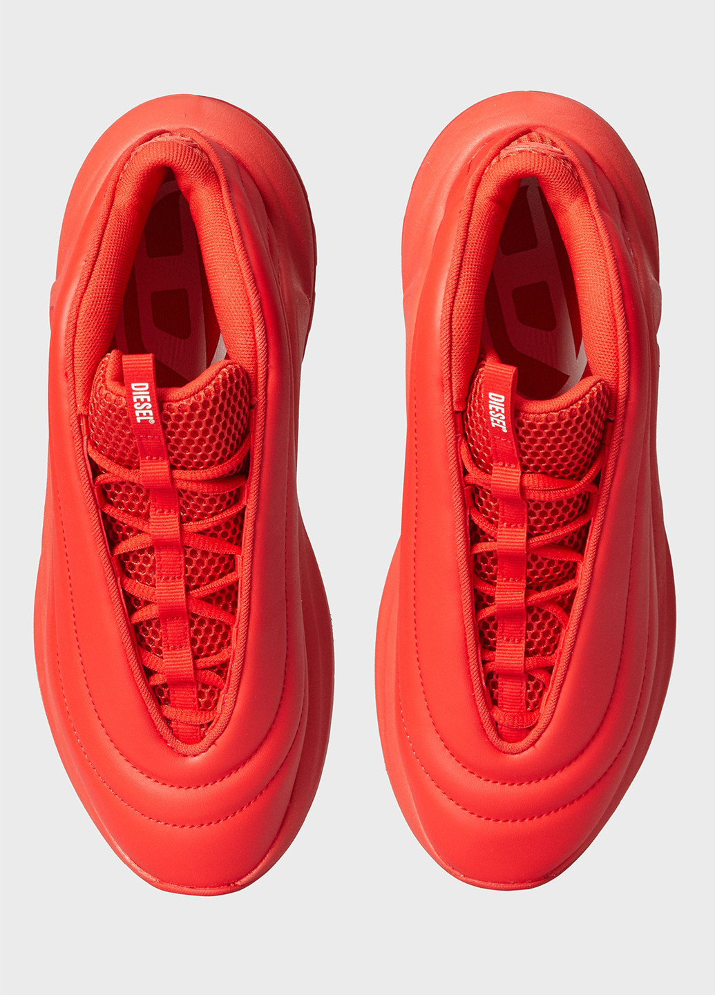 Оранжево-красные всесезонные кроссовки Diesel