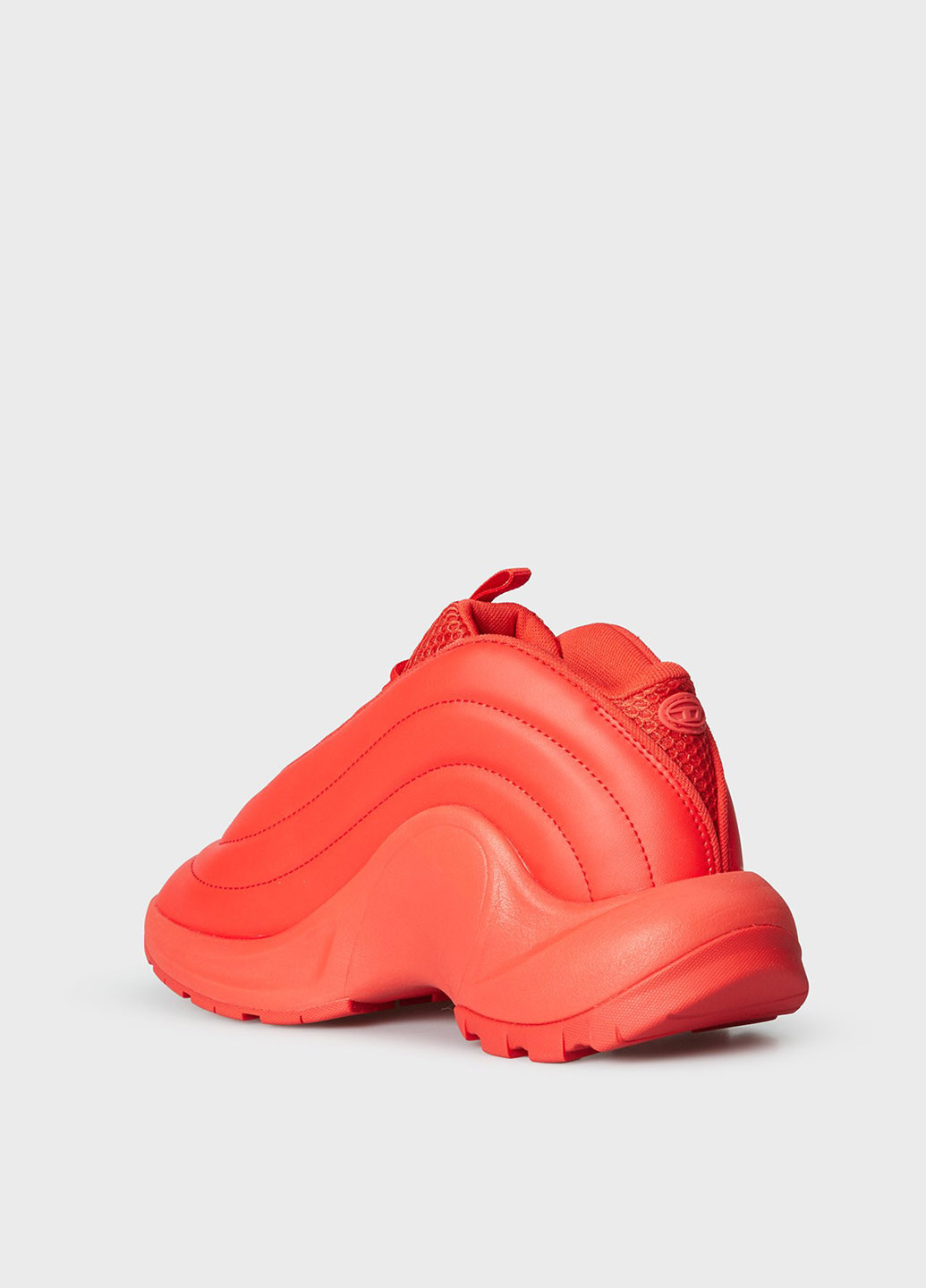 Оранжево-красные всесезонные кроссовки Diesel