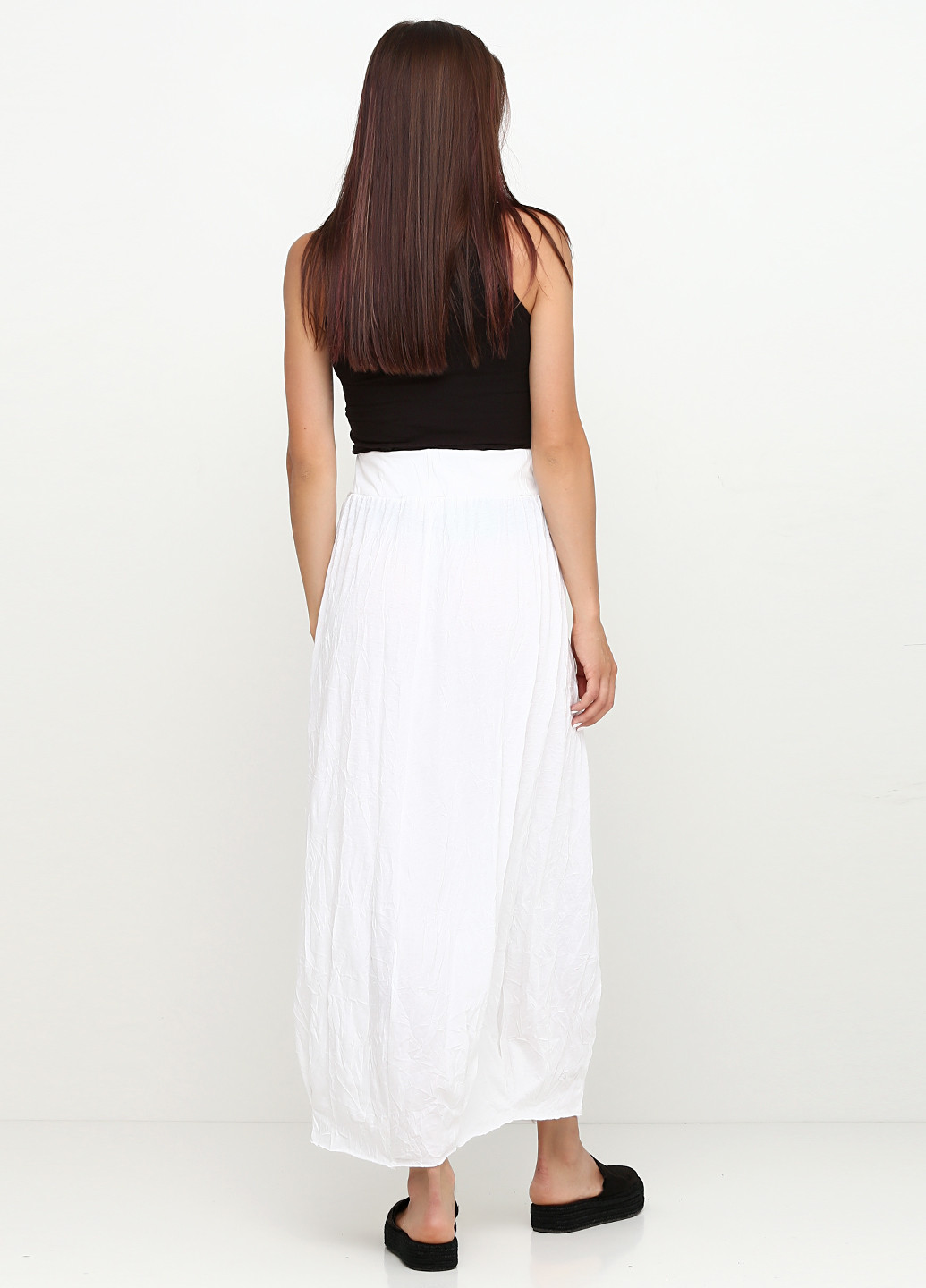 Белая кэжуал однотонная юбка Oblique макси