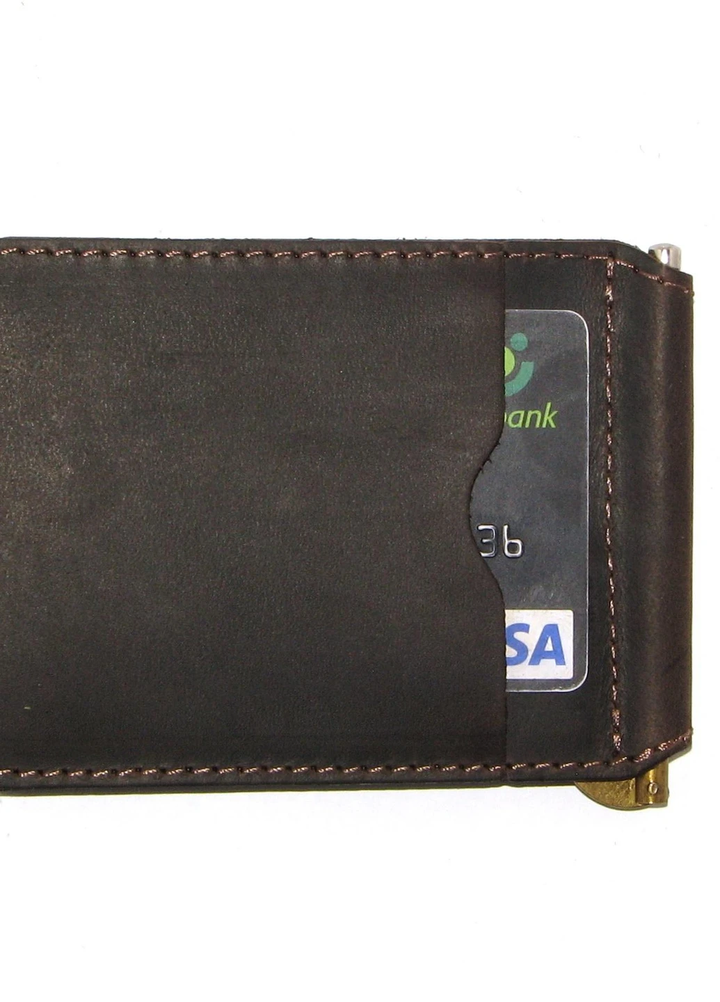 Подарочный набор №17 (зажим + картхолдер + ключница) коричневый DNK Leather (253933668)