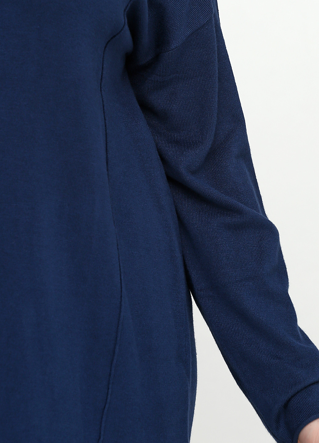 Туника Adia Fashion с длинным рукавом однотонная синяя кэжуал