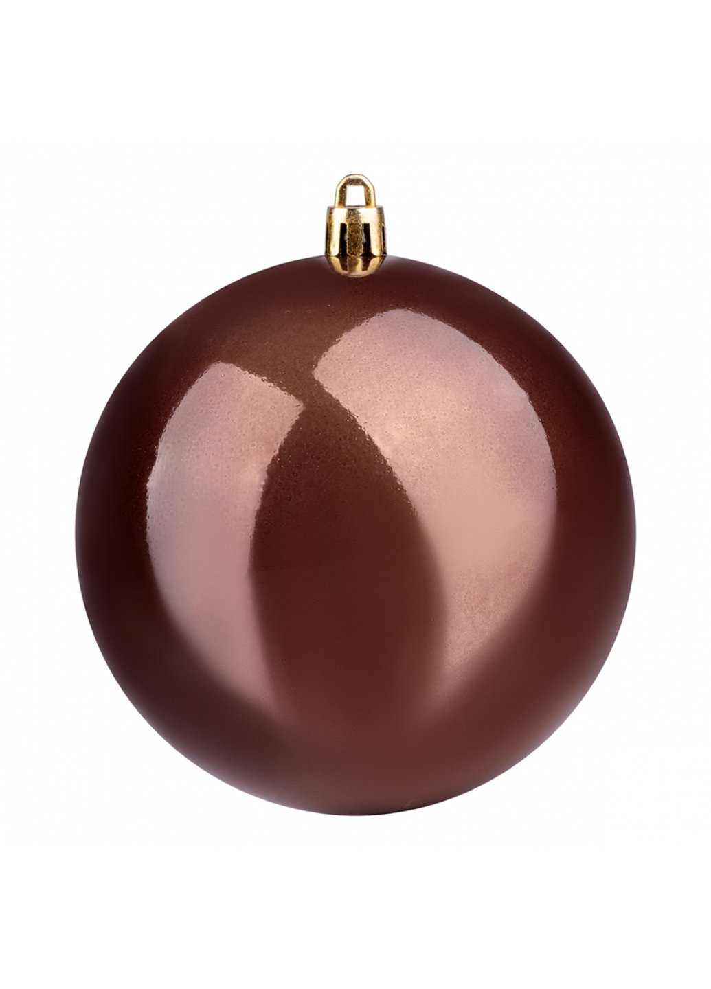 Ялинкова іграшка куля 10 см, молочний шоколад, перламутрова (973511) YES! Fun (254593402)