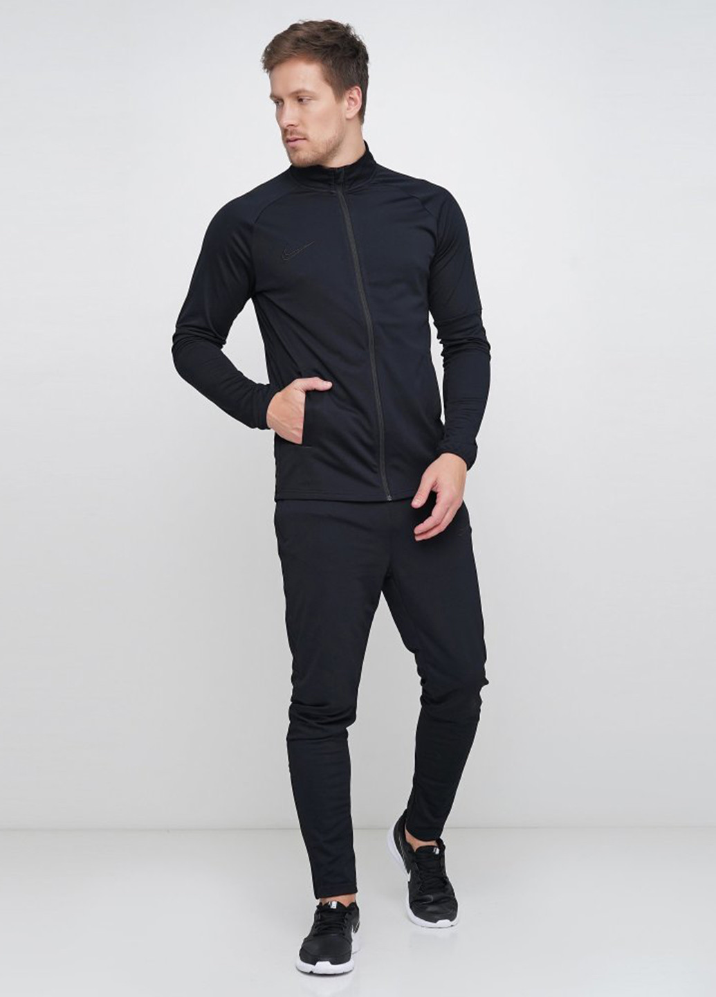 Черный демисезонный костюм (толстовка, брюки) брючный Nike M Nk Dry Acdmy Trk Suit K2