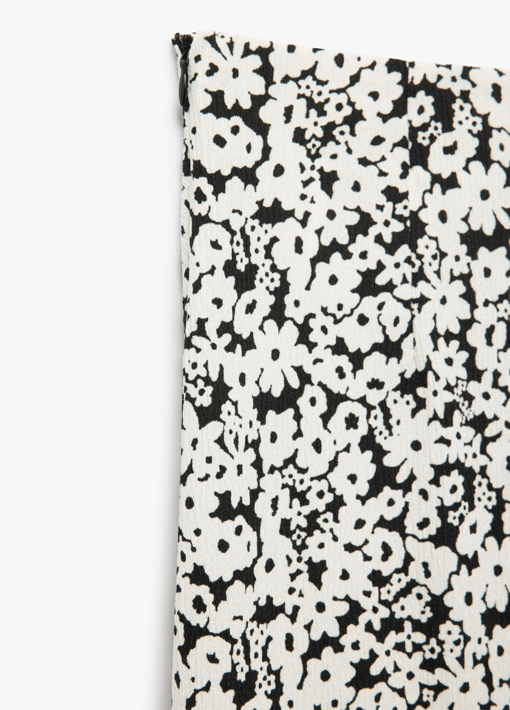 Черно-белая кэжуал цветочной расцветки юбка KOTON