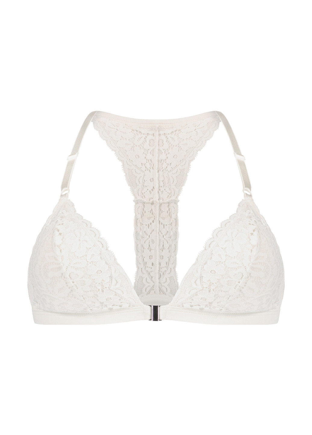 Білий тріенджел бюстгальтер Hunkemoller без кісточок поліамід