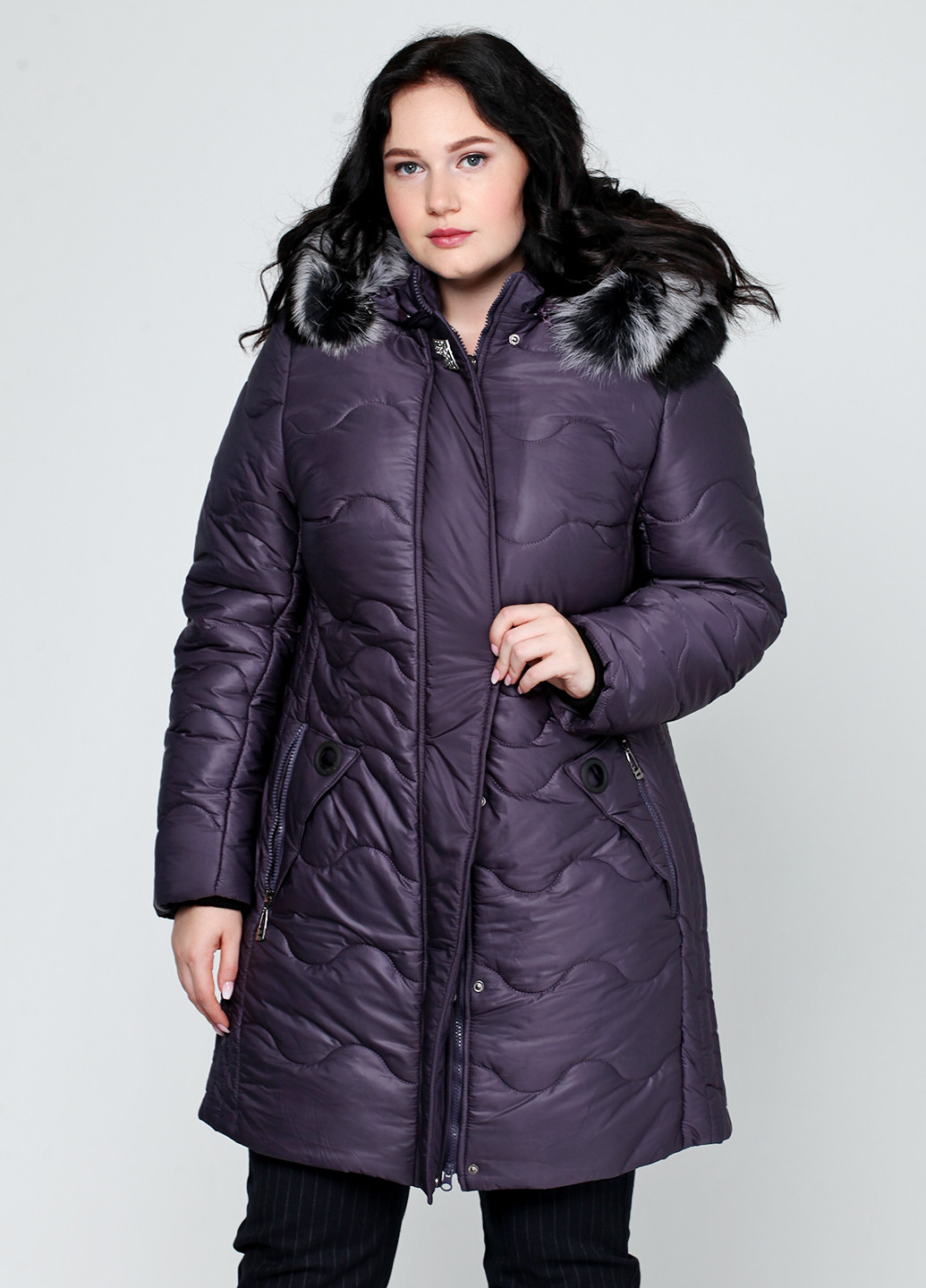 Бледно-фиолетовая зимняя куртка Aranda