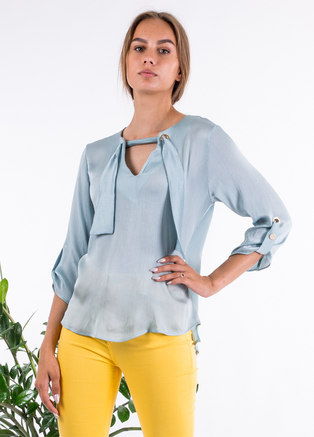 Голубая демисезонная блуза Sarah Chole