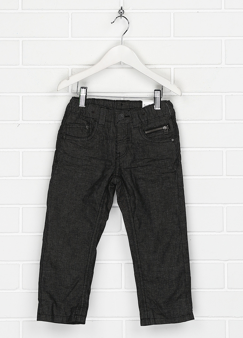 Темно-серые кэжуал демисезонные брюки прямые C&A