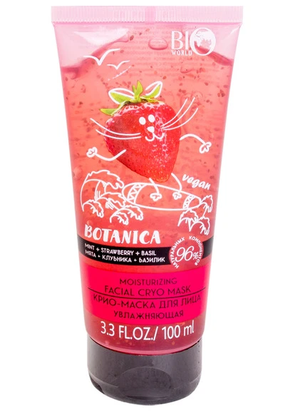 BIO World Крем-маска для лица Botanica Mint Strawberry Basil Moisturizing Facial Crio Mask — Крем, Беларусь (250117167)