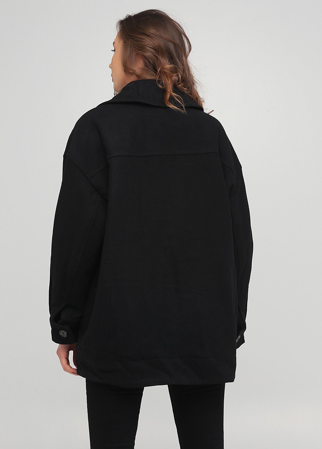 Чорне Діловий, Кежуал півпальто однобортне Weekday однотонне