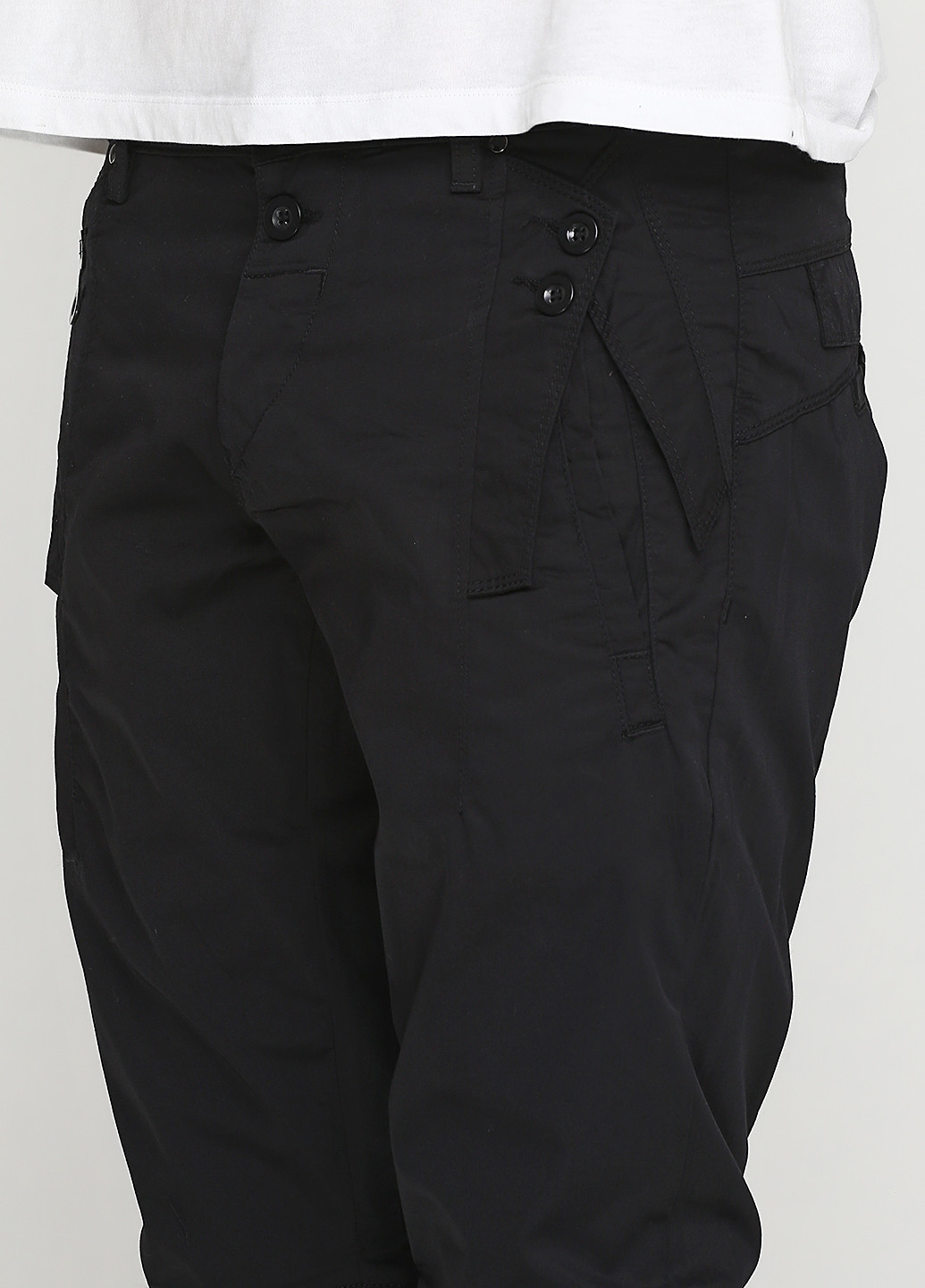 Черные кэжуал демисезонные зауженные брюки Weaver Jeans