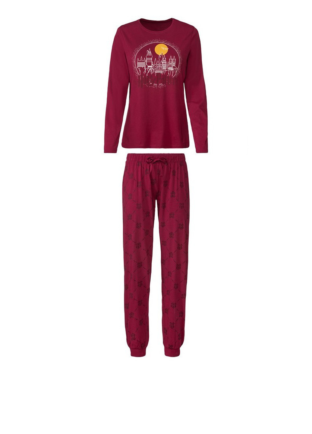 Бордова всесезон піжама (лонгслів, штани) лонгслів + брюки Esmara