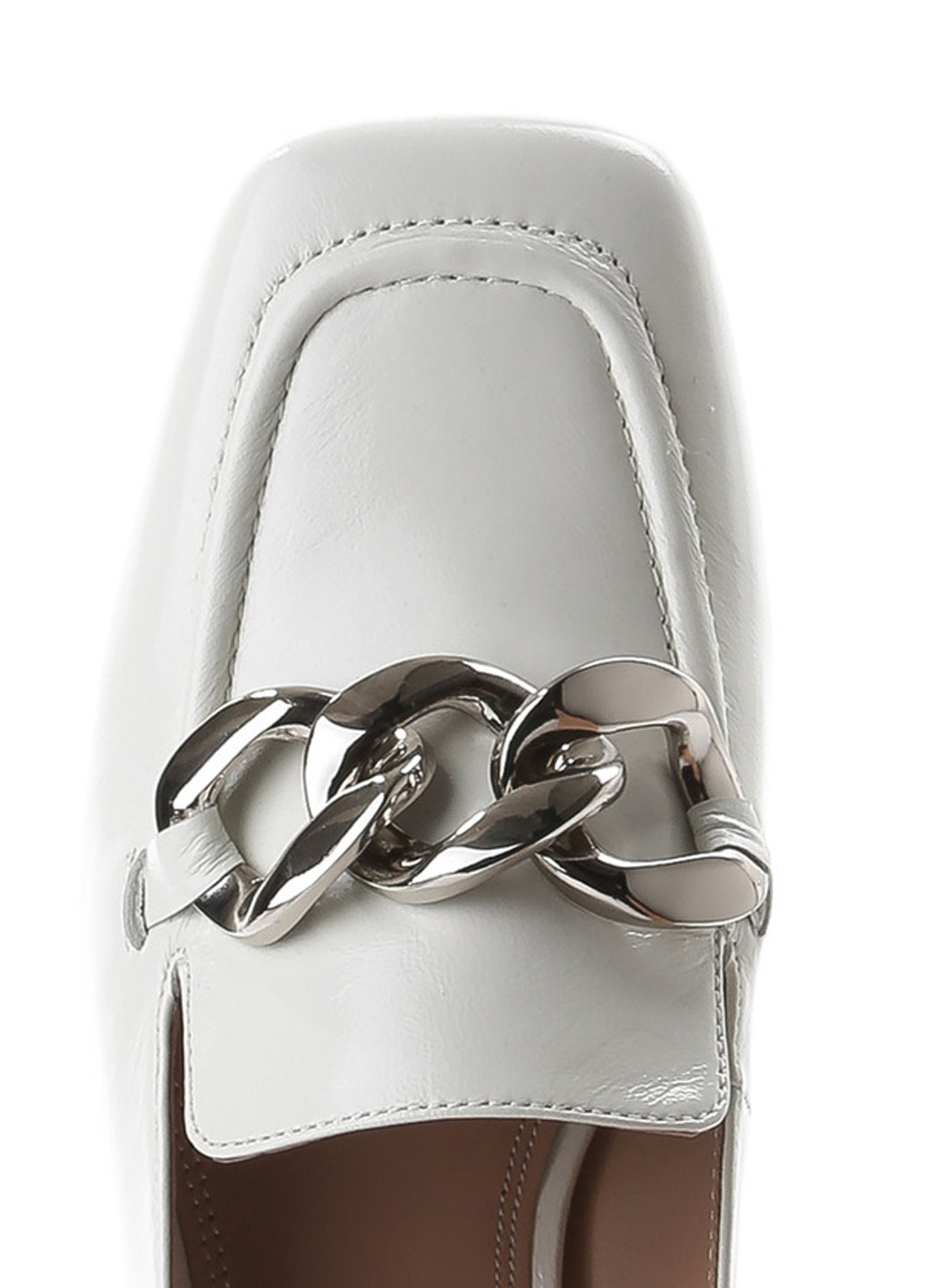 Le'BERDES Туфли лоферы белый з натуральная кожа, украина — демисезон (222153561)