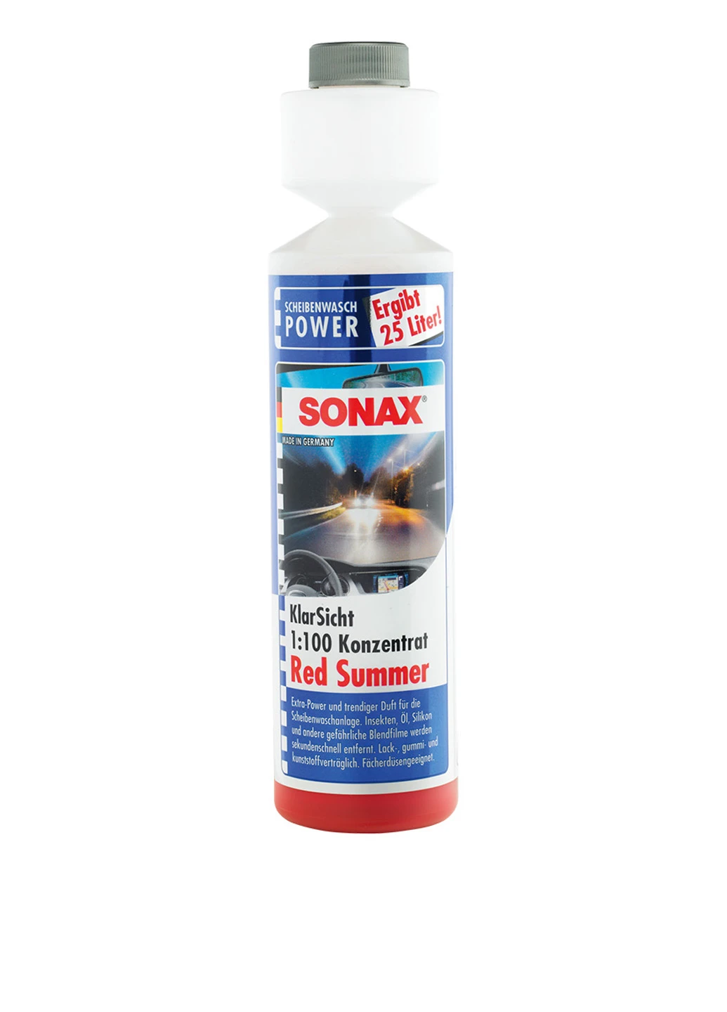 Стеклоомыватель Red Summer 1:100, 0,25 л Sonax (119162914)
