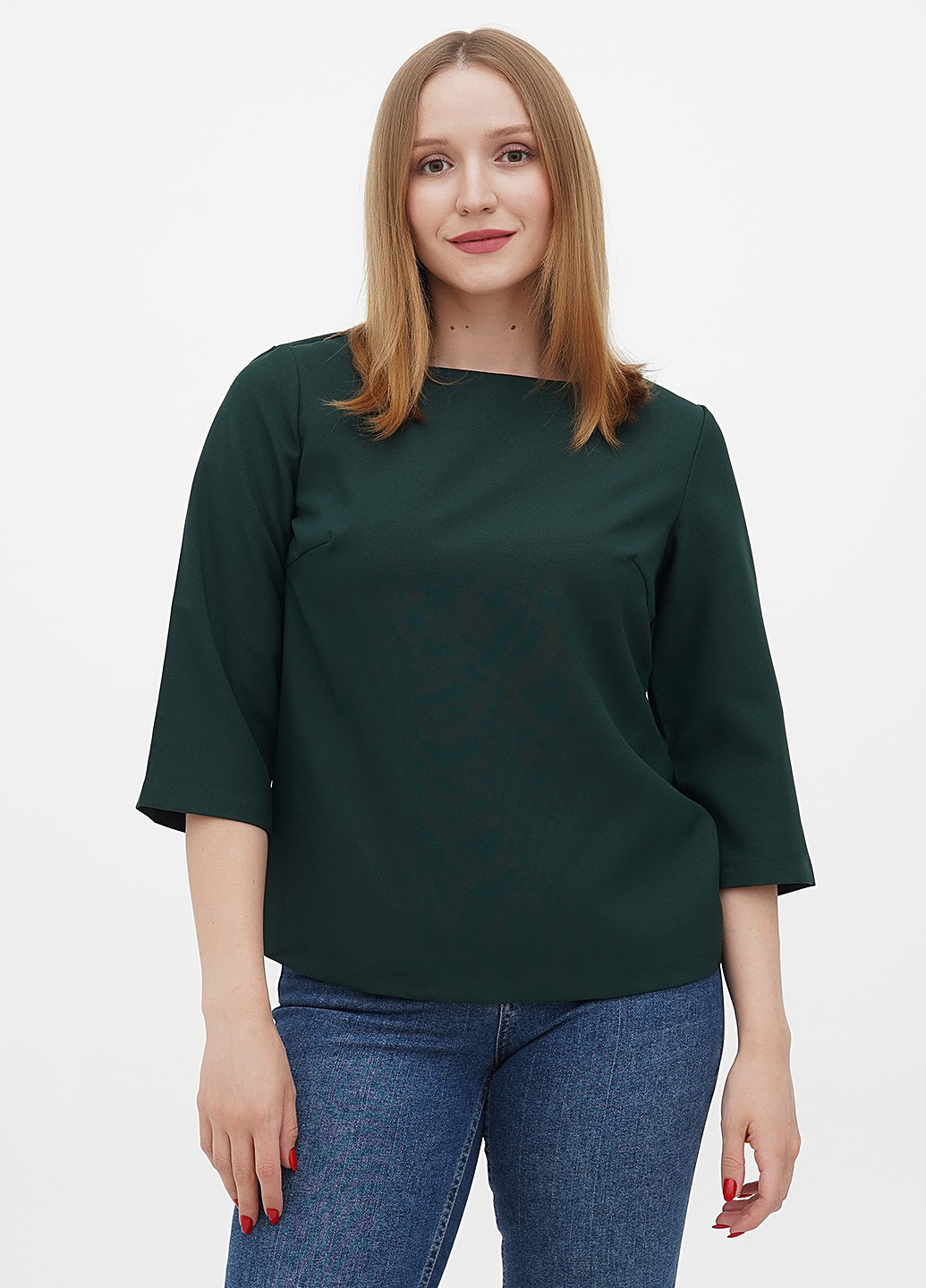 Темно-зеленая летняя блуза Dioni