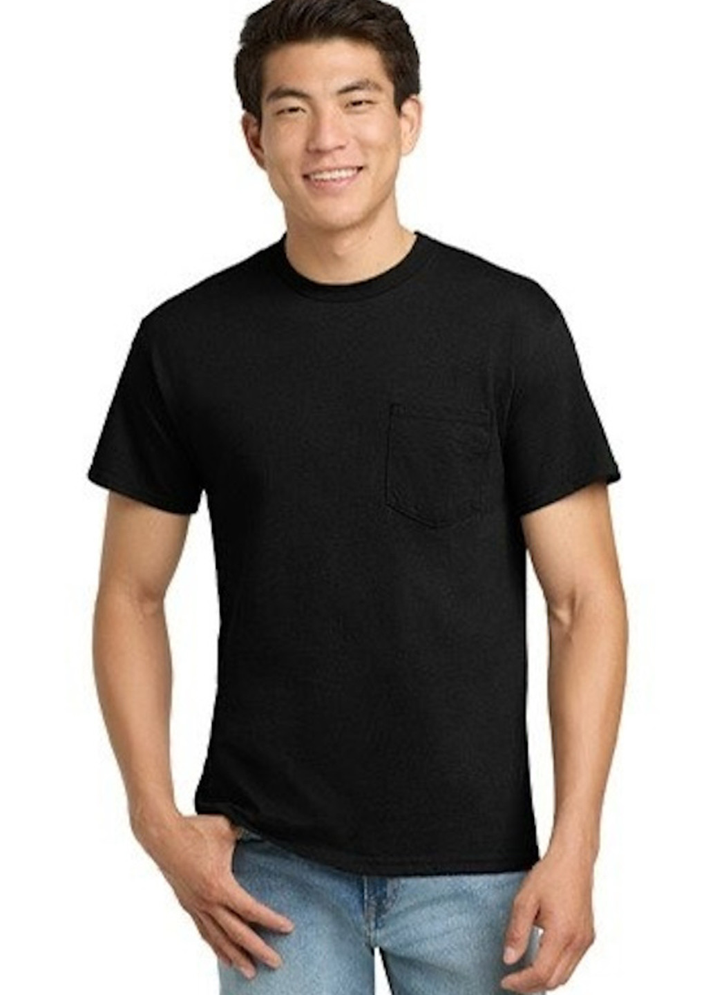 Черная футболка Gildan