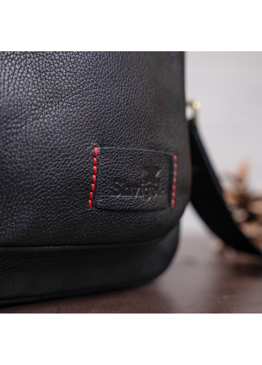 Мужская кожаная сумка 20х18х3 см Shvigel (229459273)