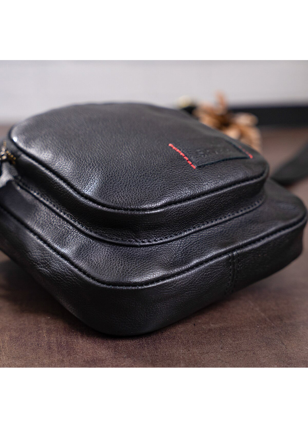 Мужская кожаная сумка 20х18х3 см Shvigel (229459273)