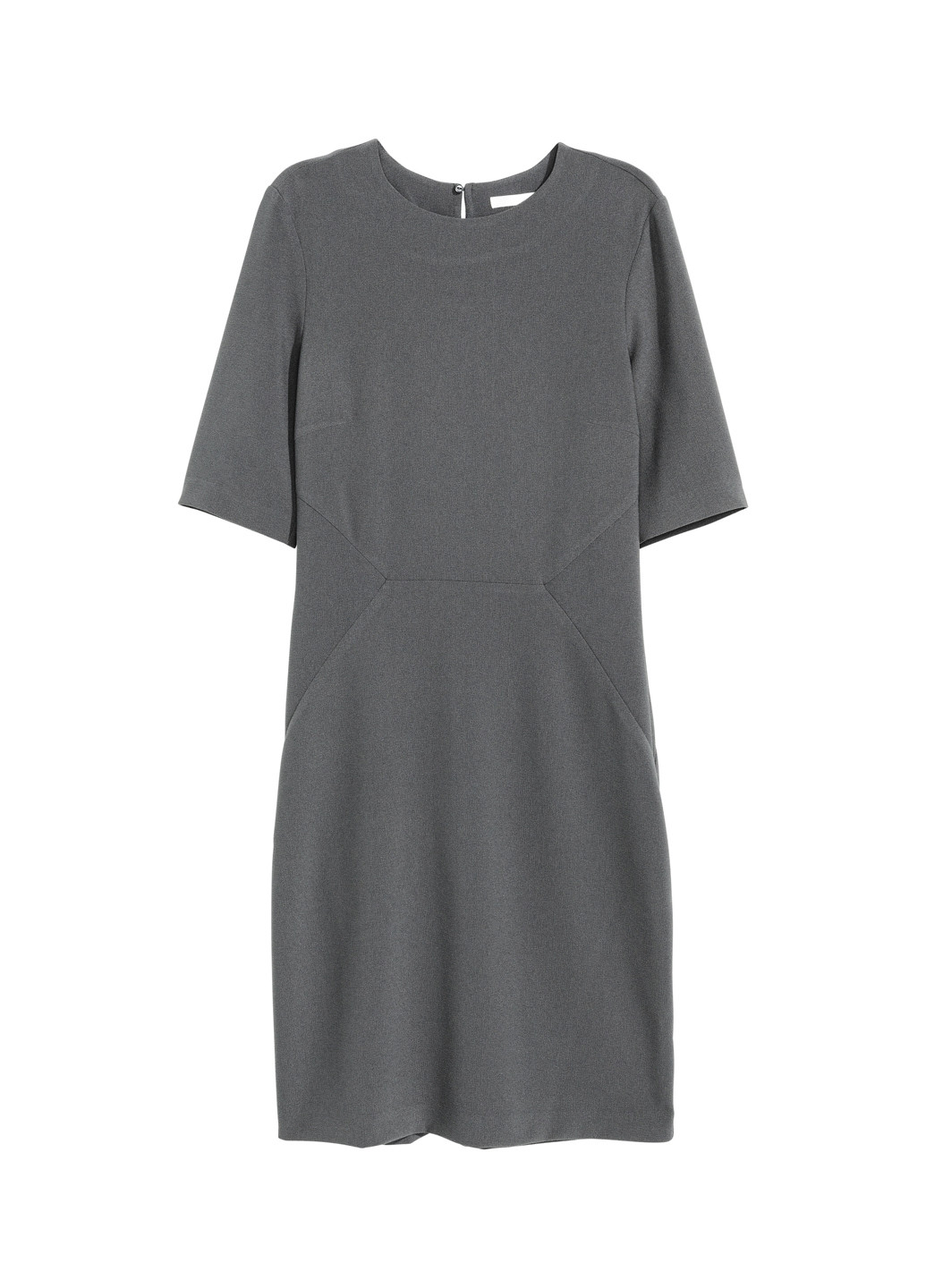 Сіра кежуал сукня H&M однотонна
