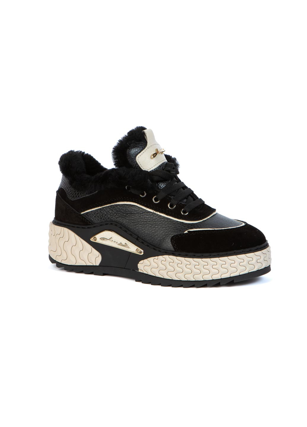 Кроссовки Evromoda чёрные зима (314814846)