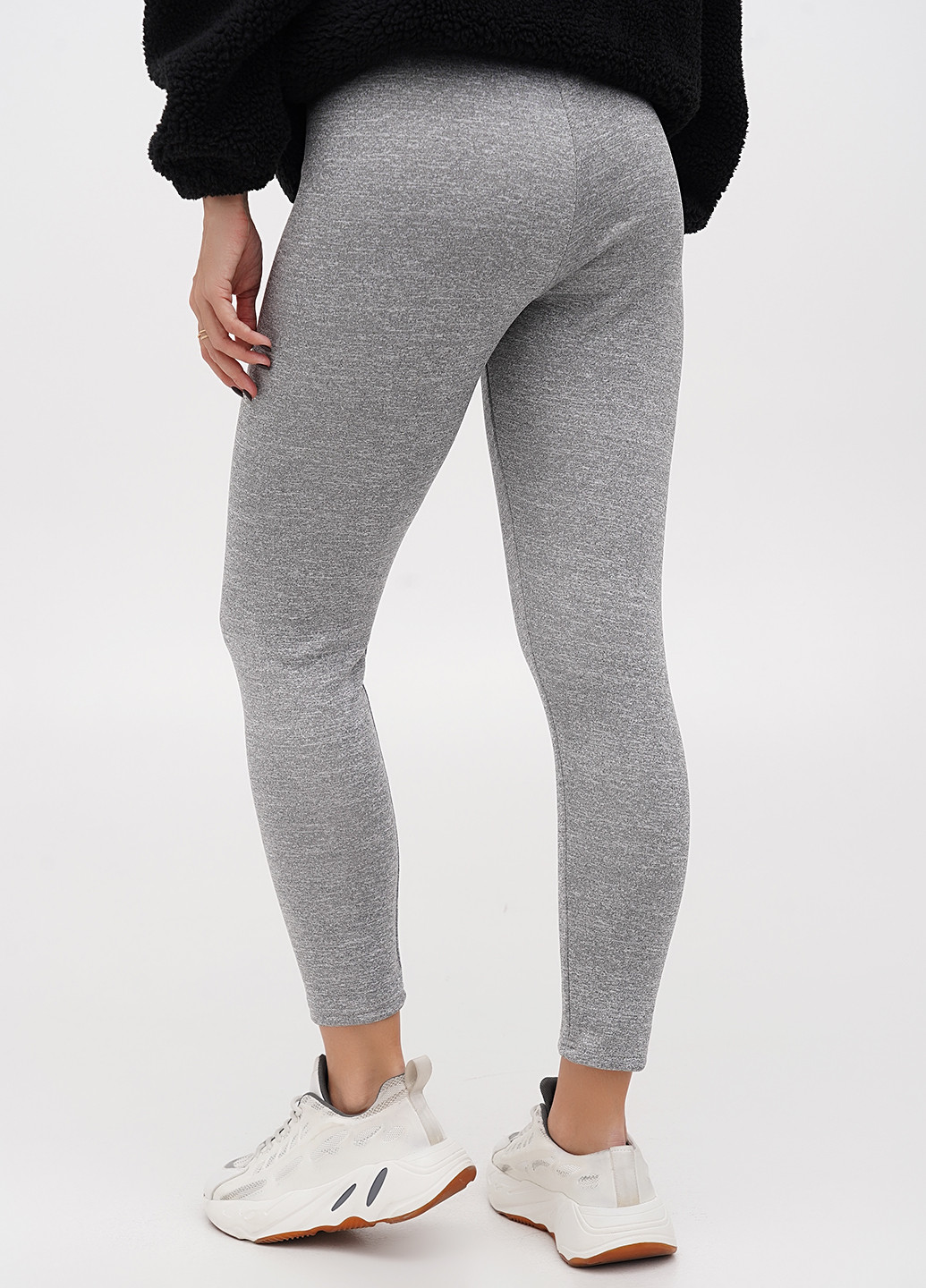 Серые демисезонные леггинсы SHEIN