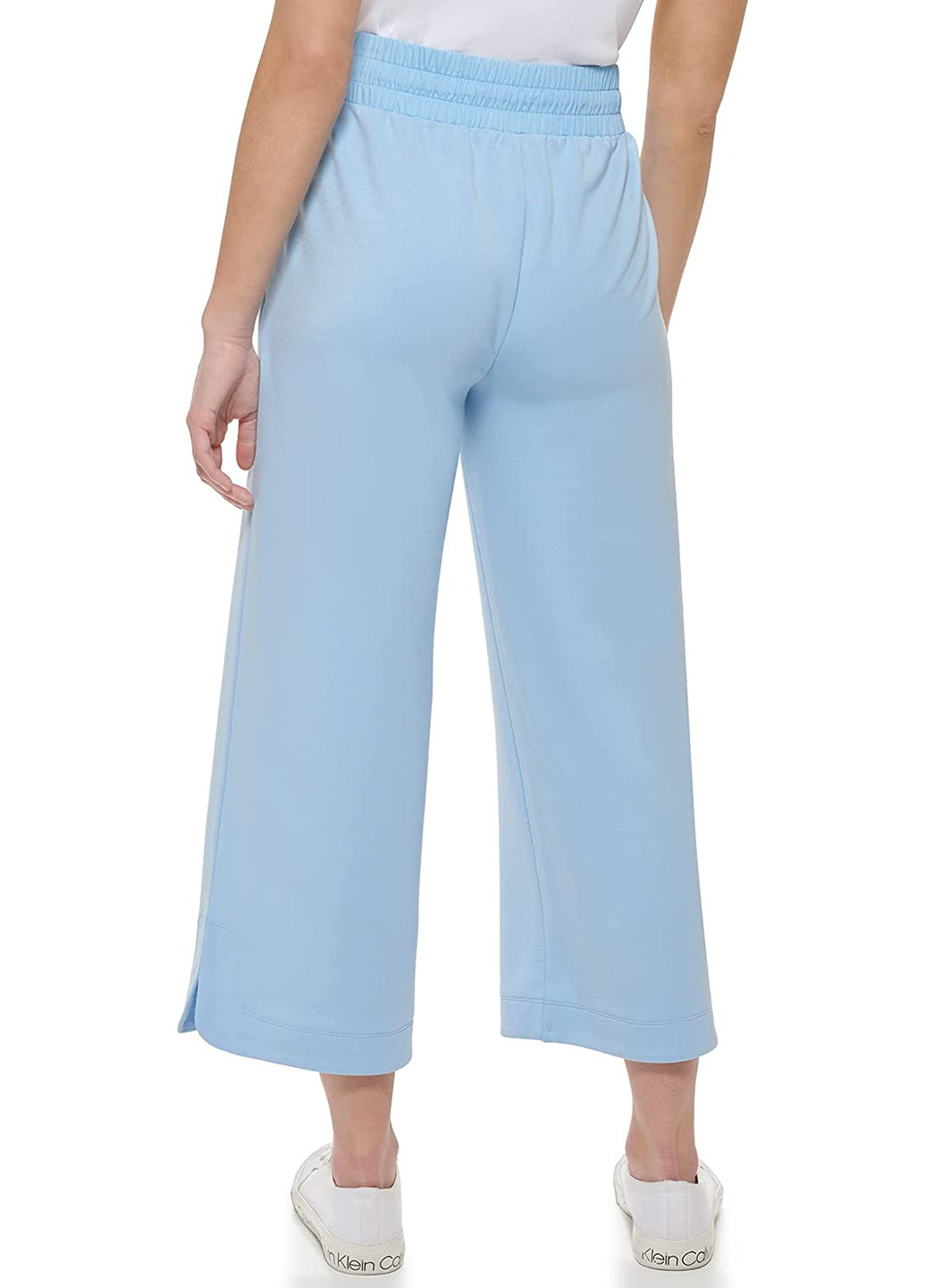 Голубые спортивные летние укороченные брюки Calvin Klein
