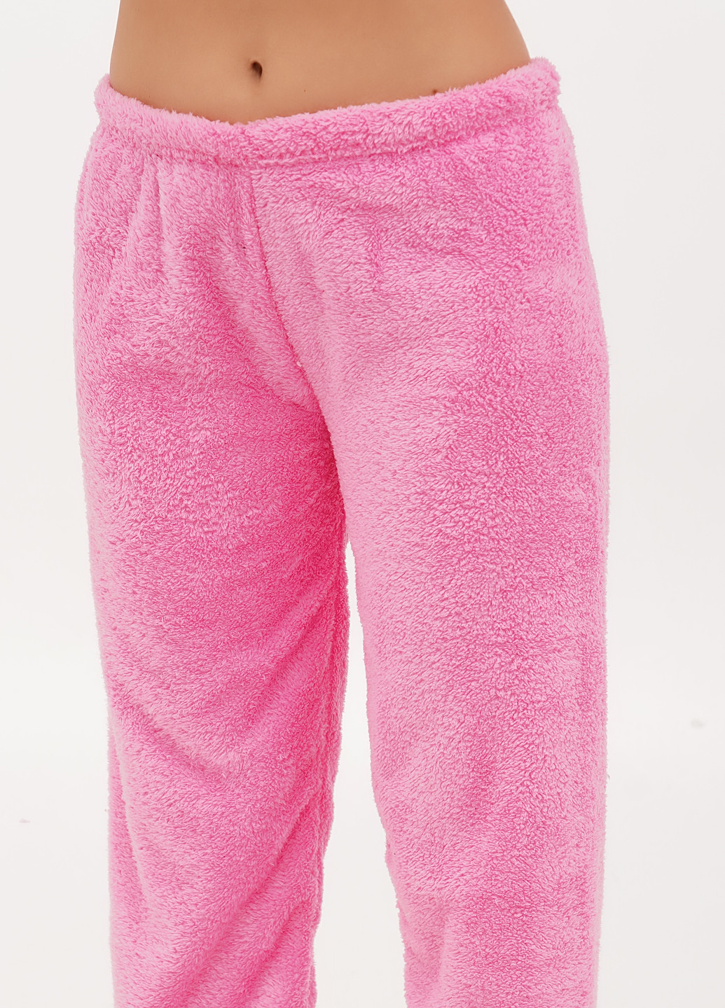 Рожева зимня піжами (лонгслів, штани) Fashion