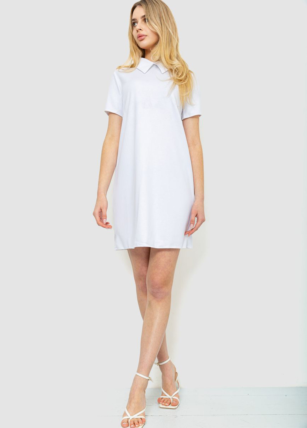 Белое кэжуал платье Ager однотонное