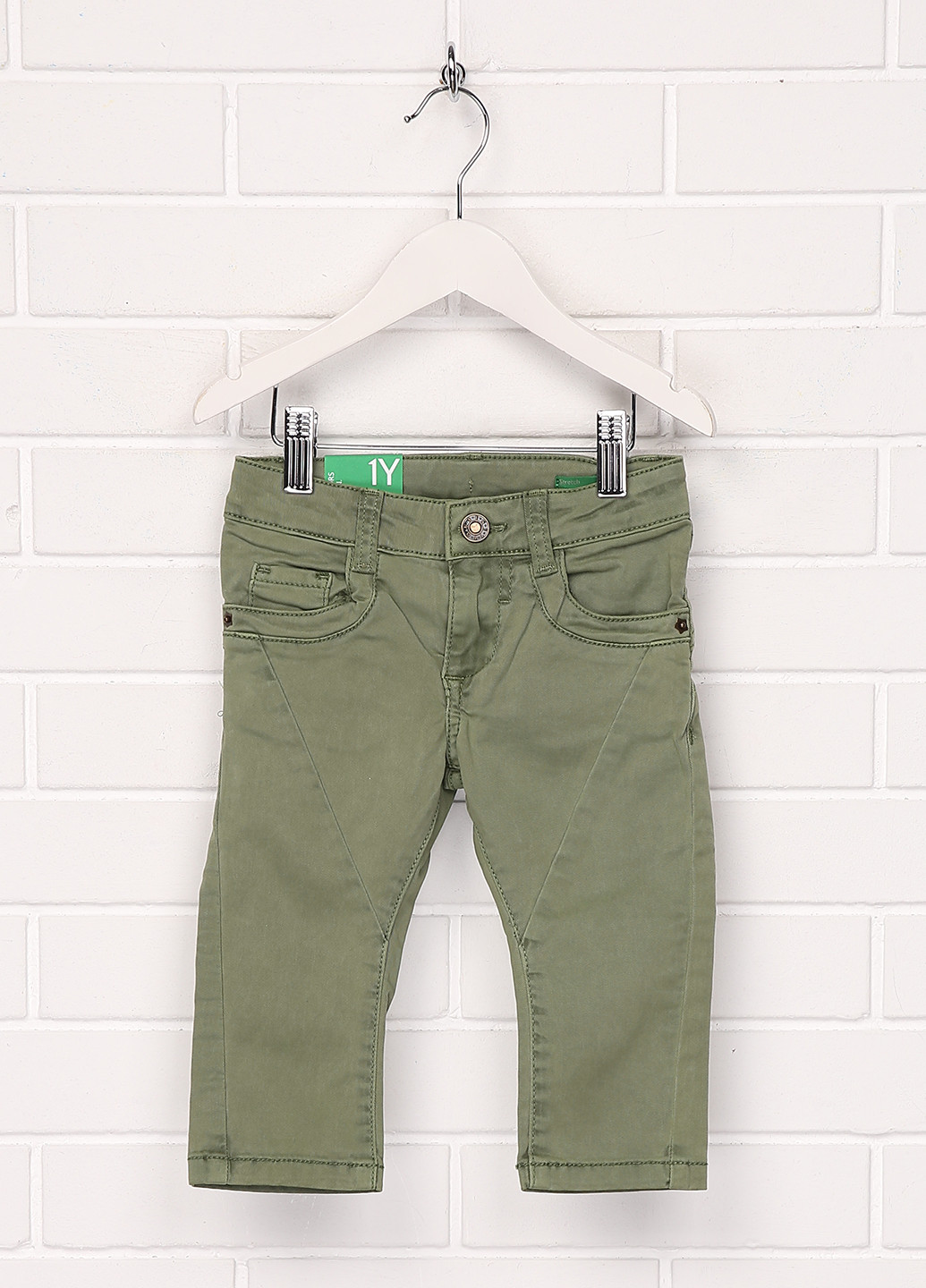 Хаки демисезонные джинсы United Colors of Benetton