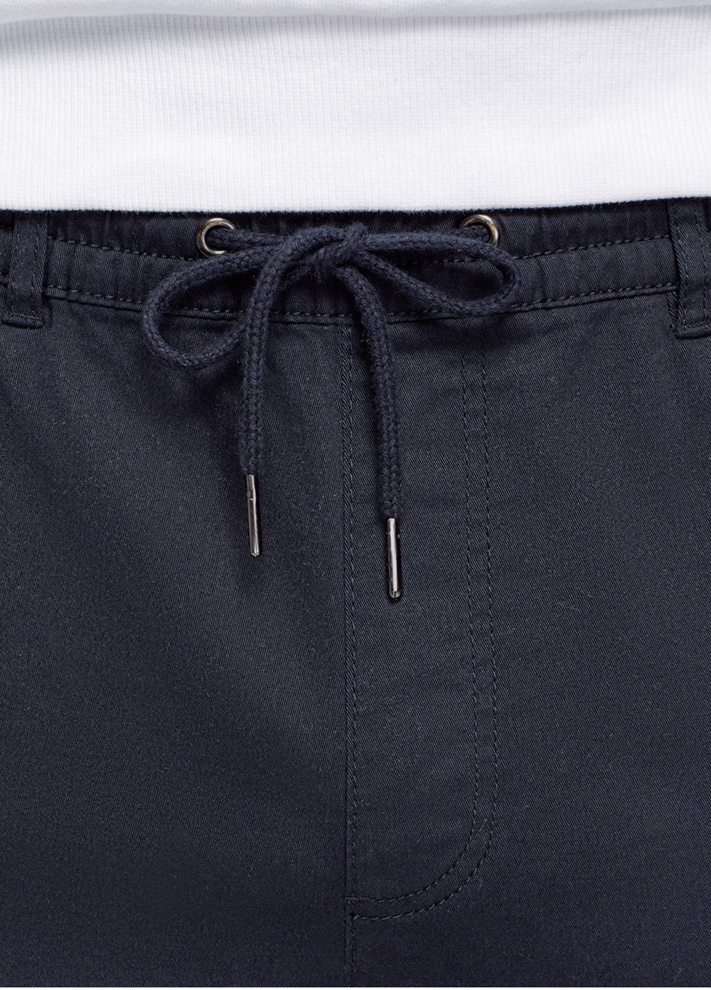 Темно-синие кэжуал демисезонные джоггеры брюки Oodji