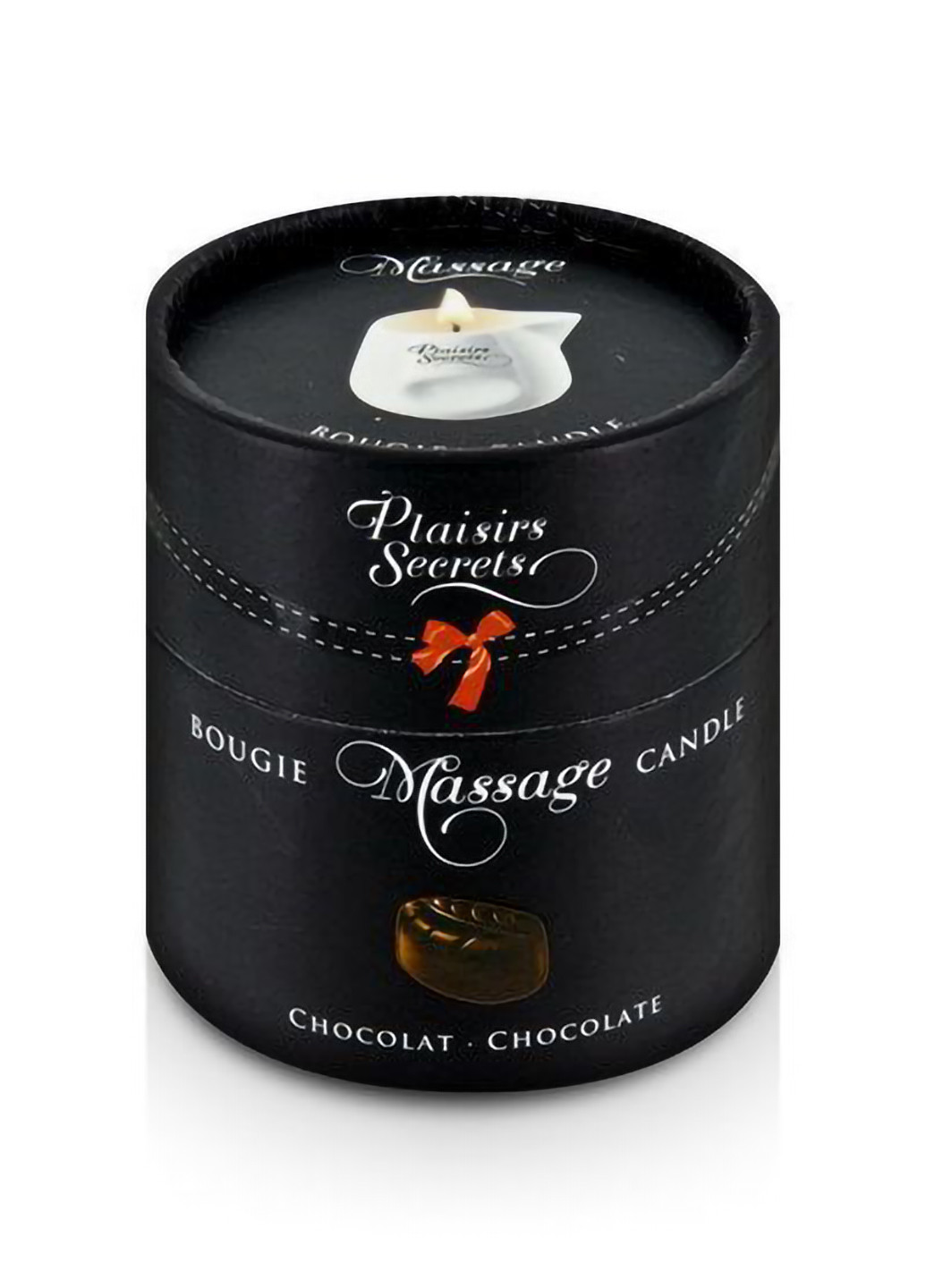 Массажная свеча Chocolate (80 мл) подарочная упаковка, керамический сосуд Plaisirs Secrets (254151324)